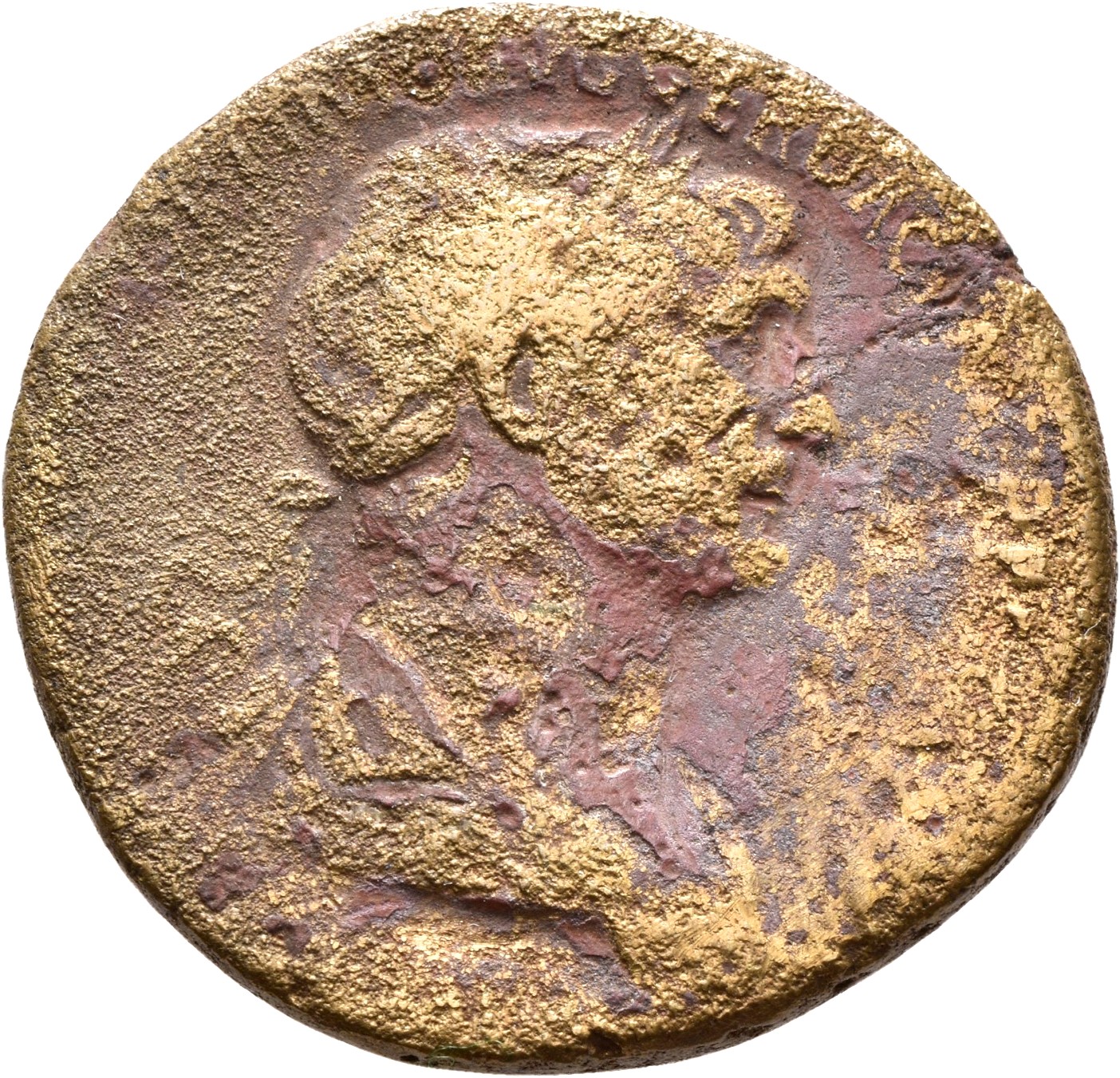 RIC II Trajan 592 Trajan obverse, Head of Trajan, laureate, right