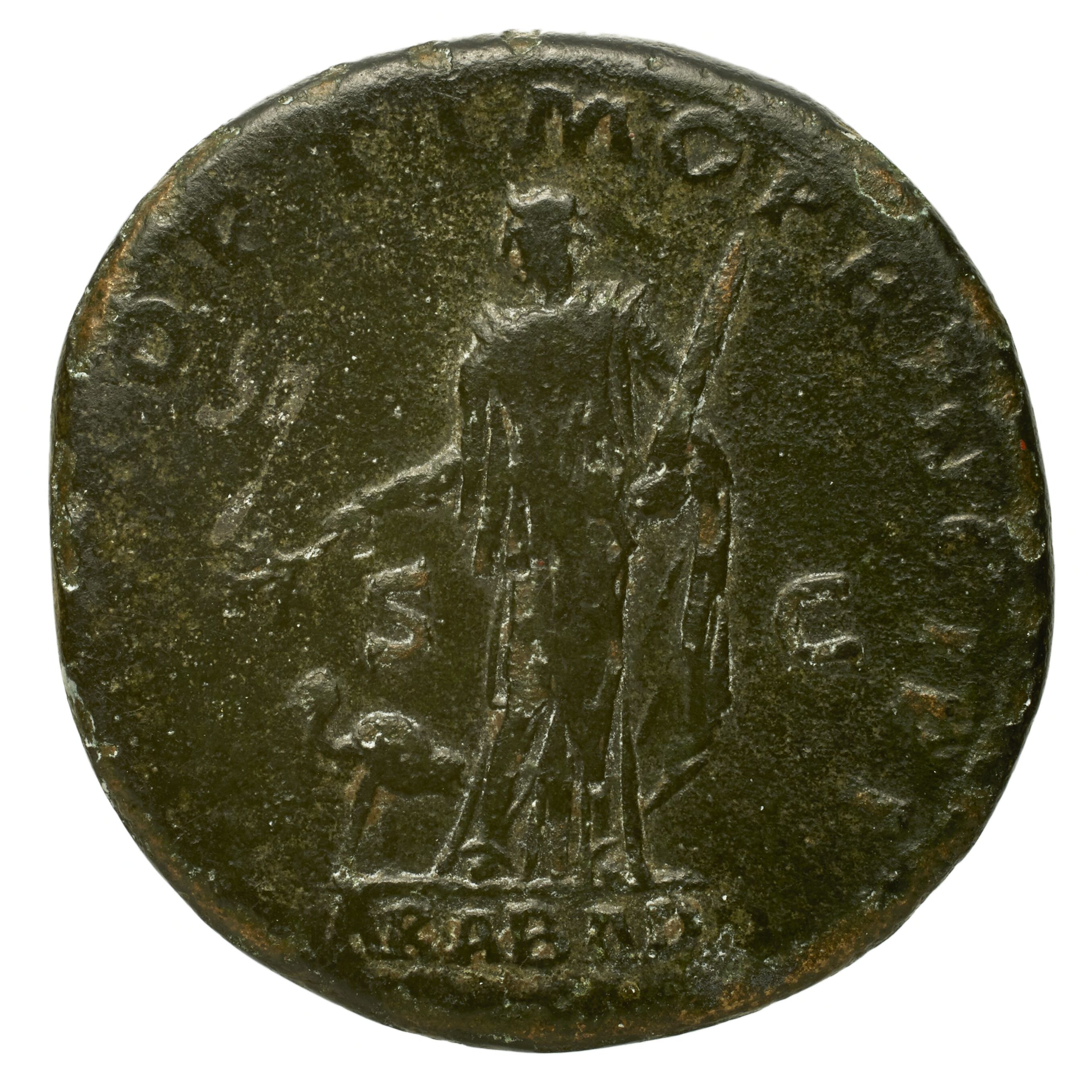 RIC II Trajan 613 Trajan obverse, Head of Trajan, radiate, right