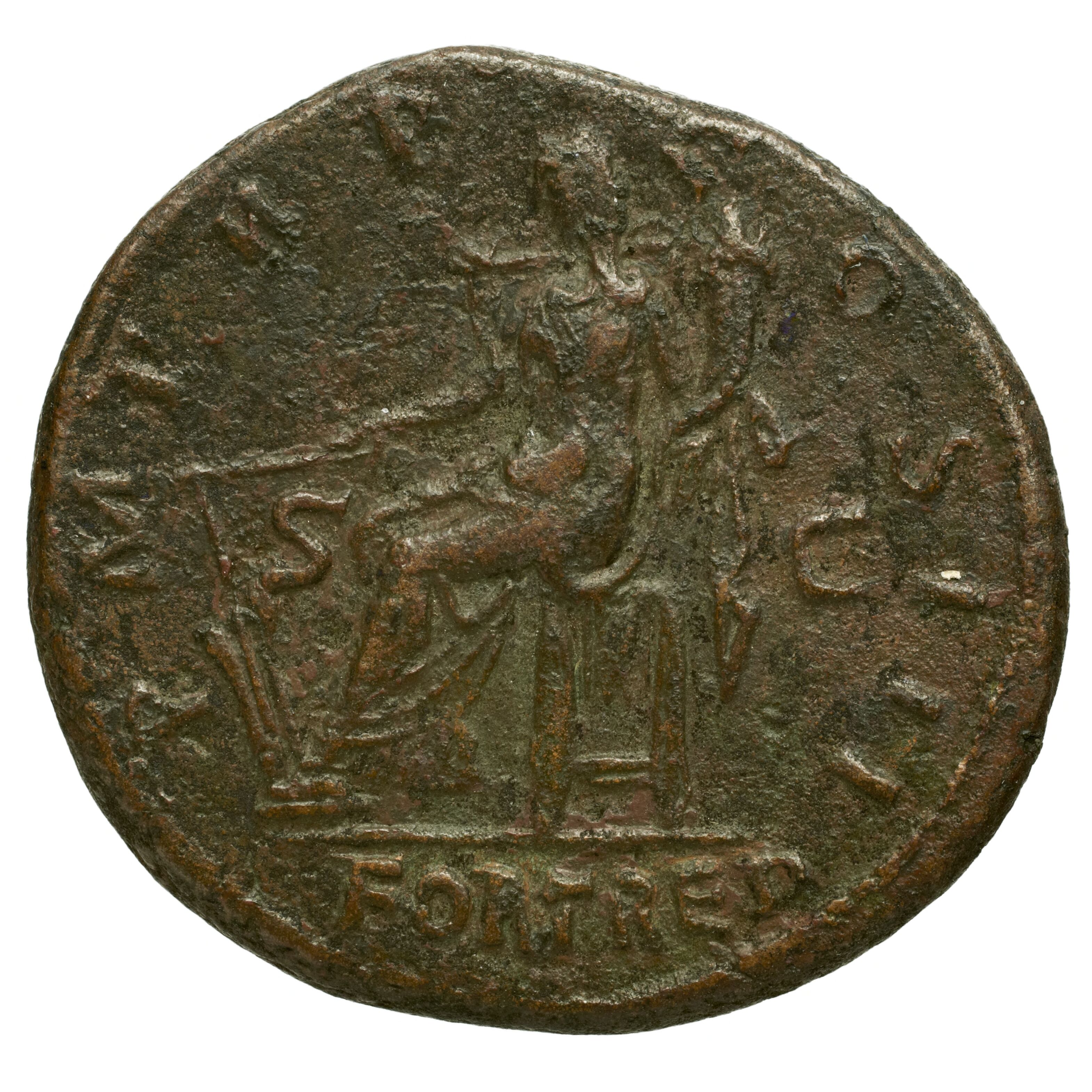 RIC II Trajan 617 Trajan obverse, Bust of Trajan, laureate, draped on left shoulder, right