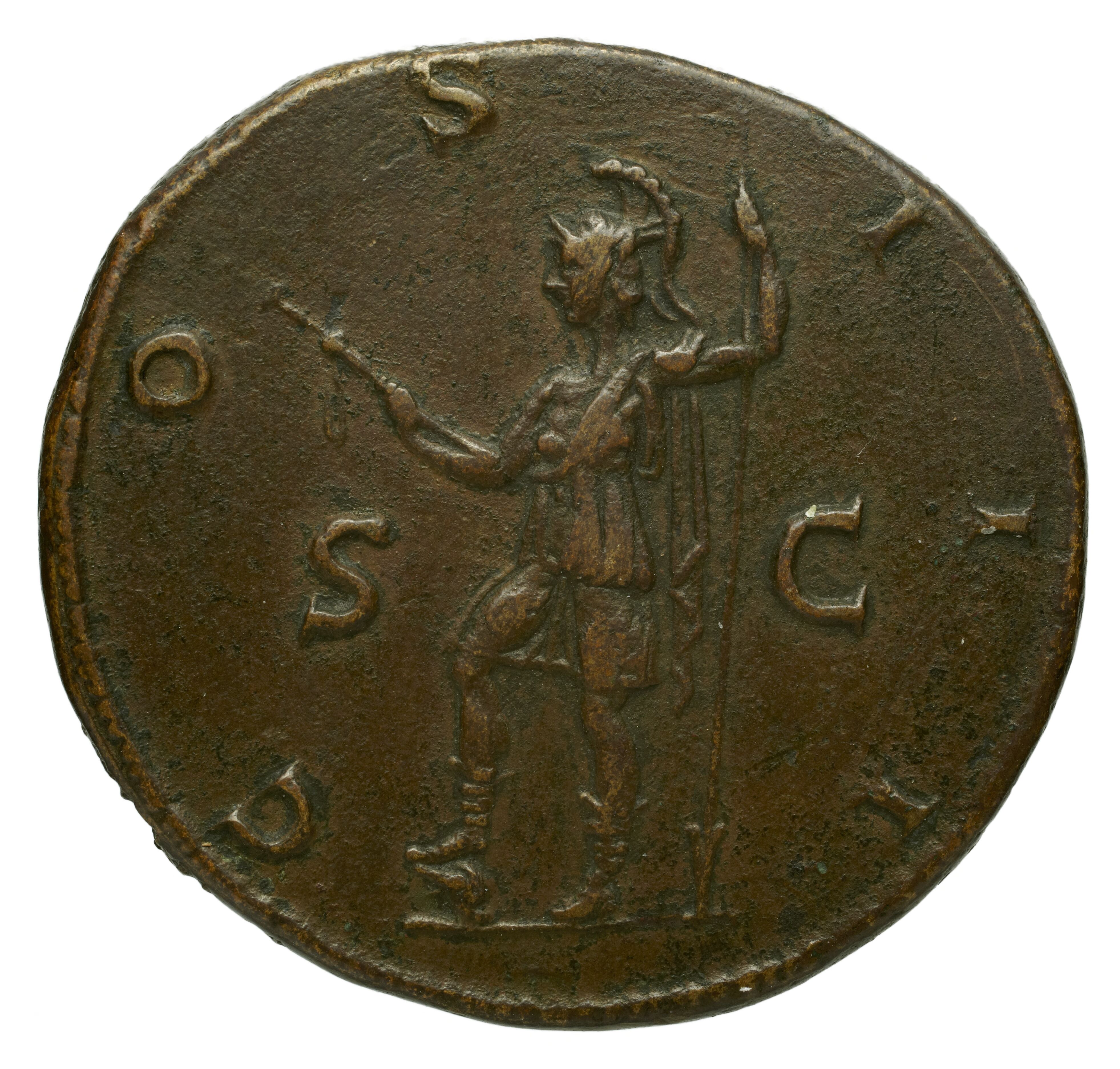 RIC II Trajan 638 Trajan obverse, Bust of Trajan, laureate, right with aegis
