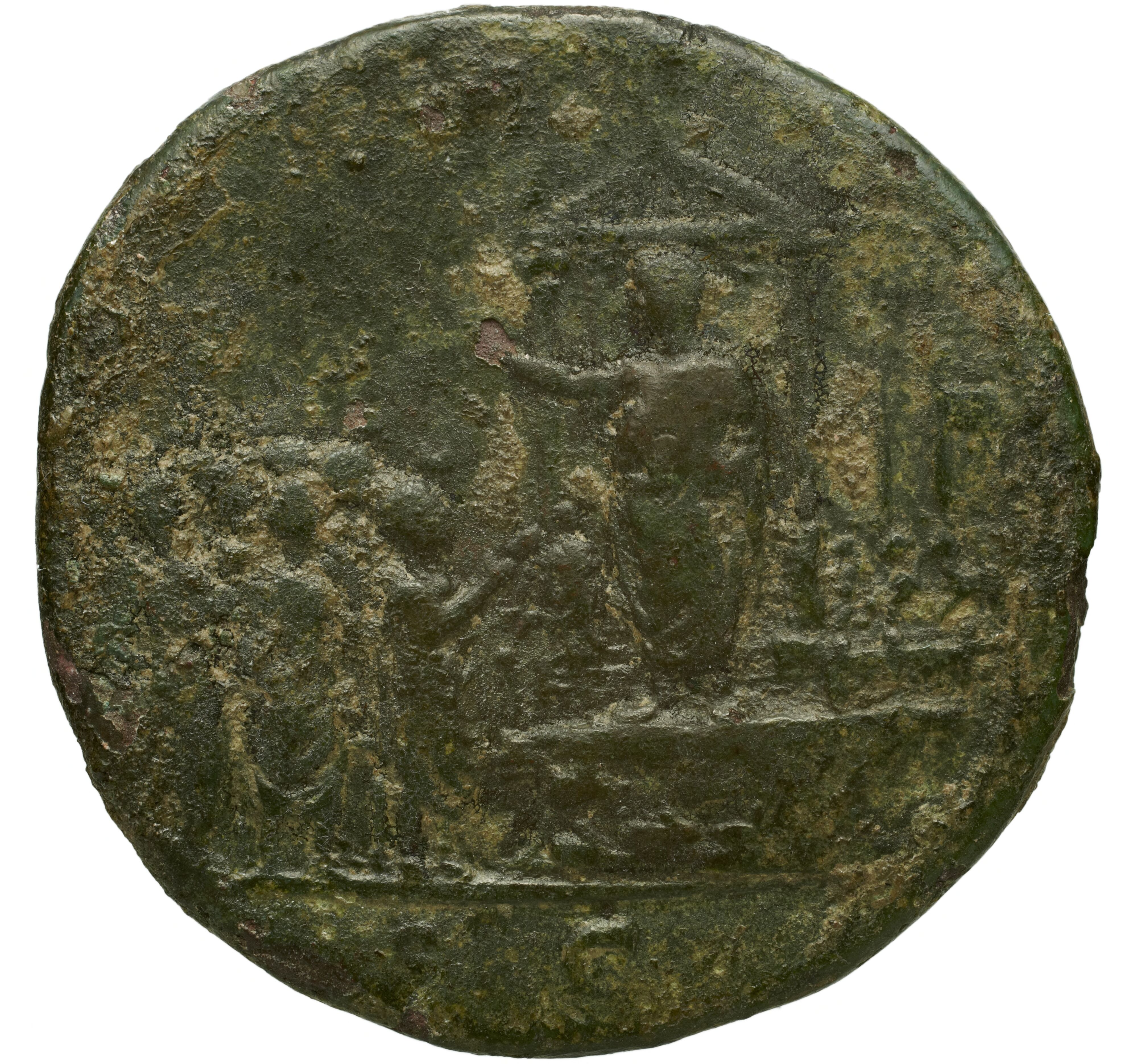 RIC II Trajan 640 Trajan obverse, Bust of Trajan, laureate, draped, right with aegis