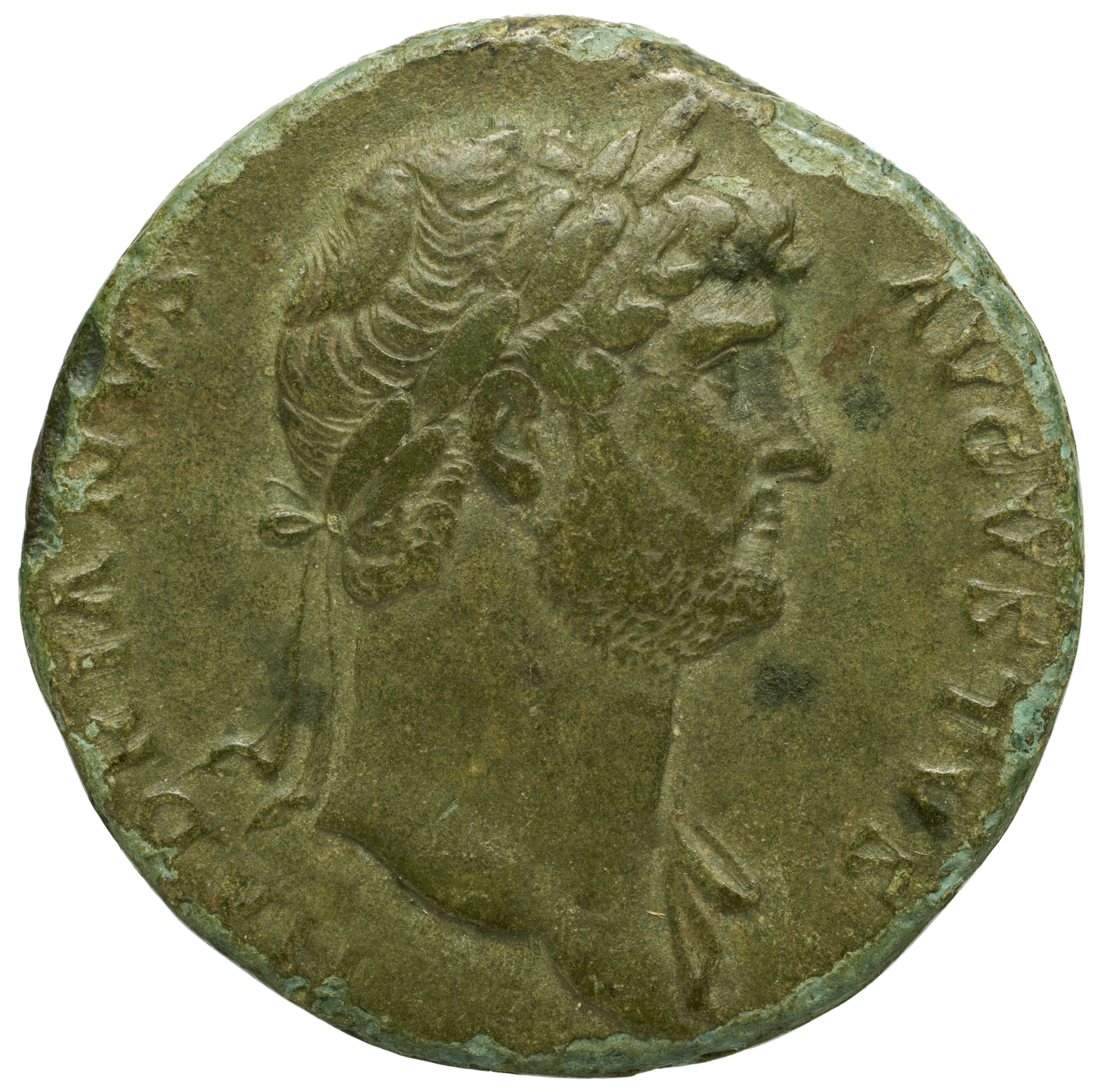 RIC II Trajan 646 Trajan obverse, Bust of Trajan, radiate, right (sometimes with aegis)