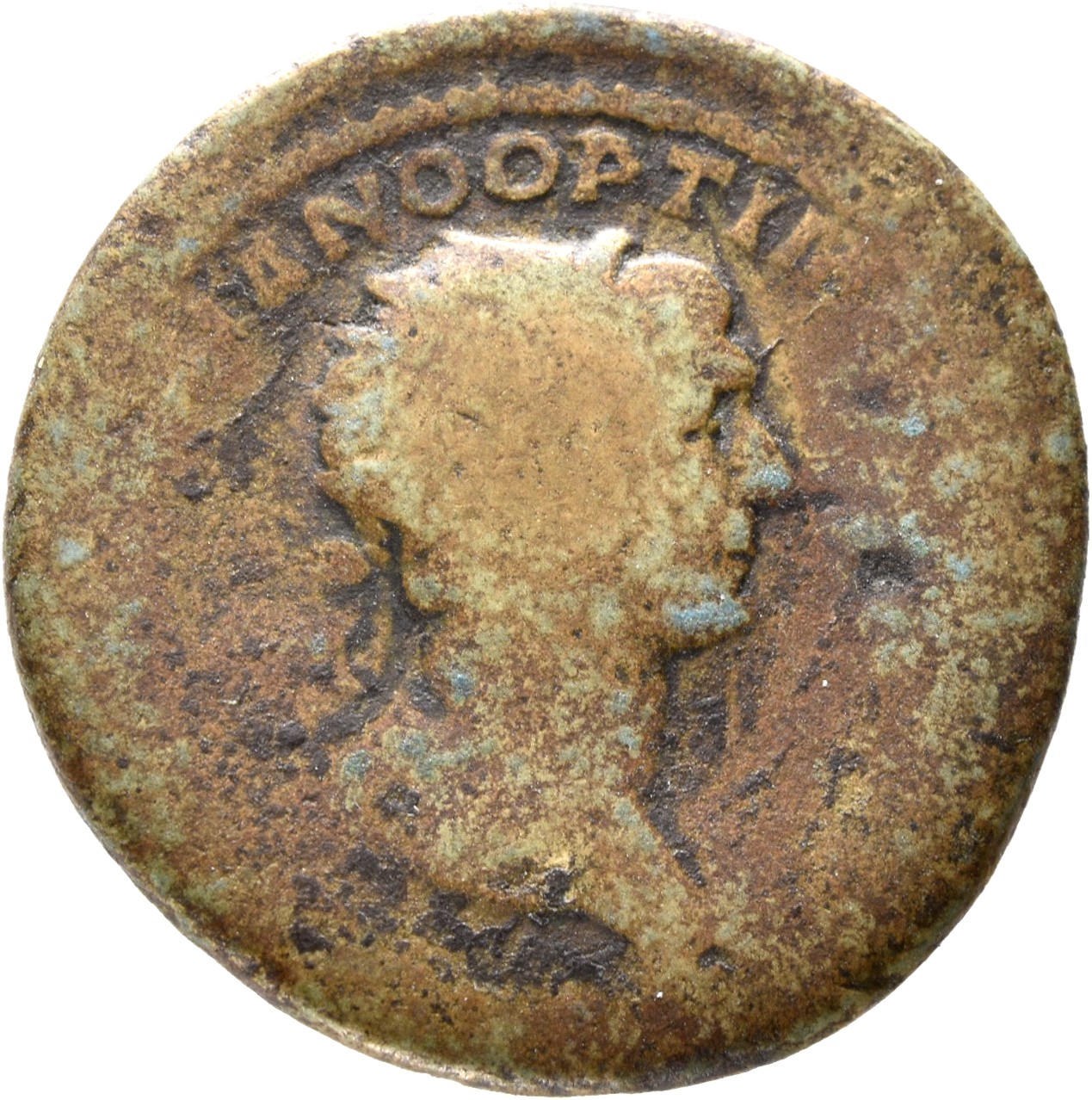 RIC II Trajan 647 Trajan obverse, Bust of Trajan, radiate, draped, right