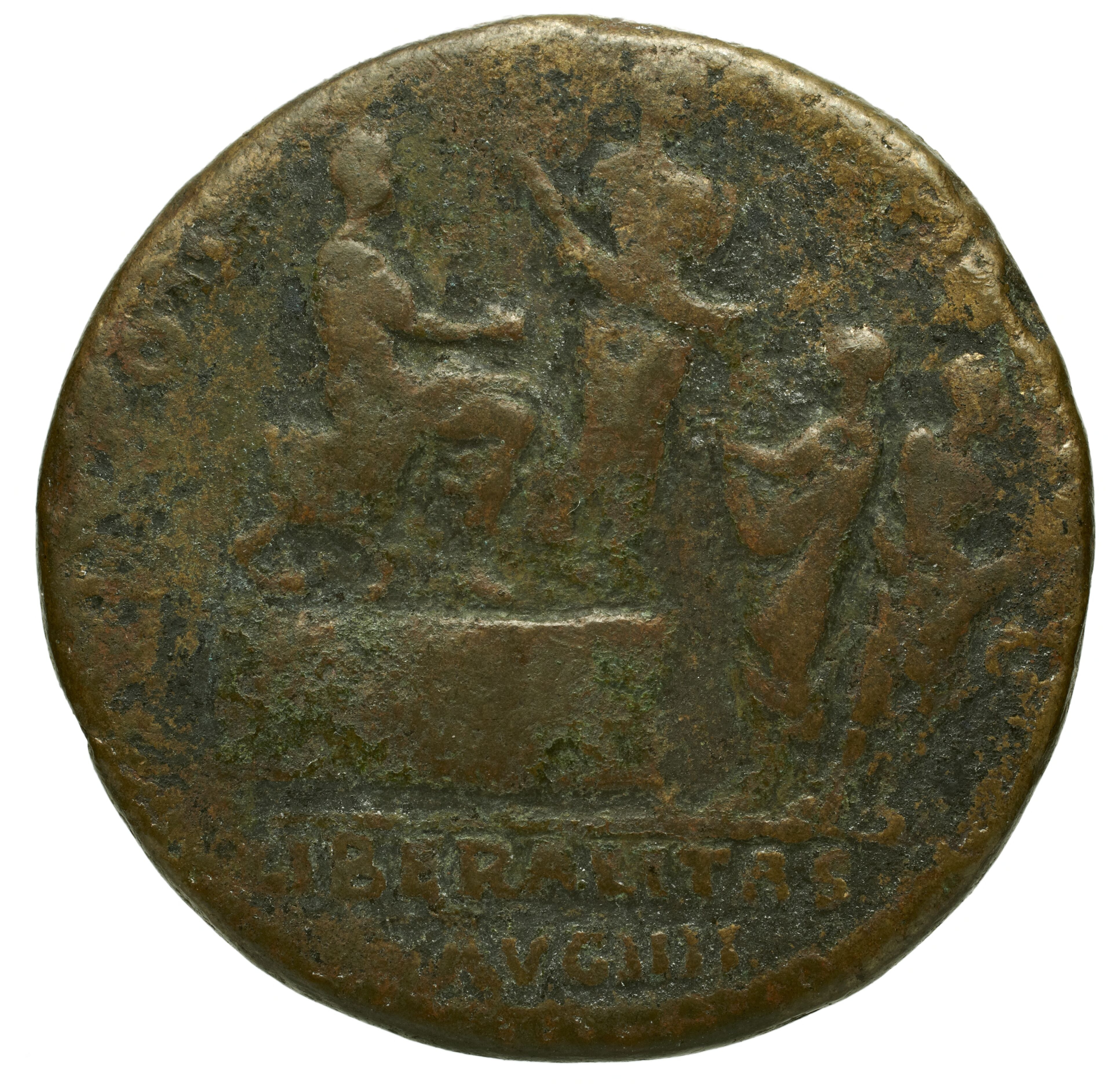RIC II Trajan 649 Trajan obverse — Head of Trajan, radiate, right