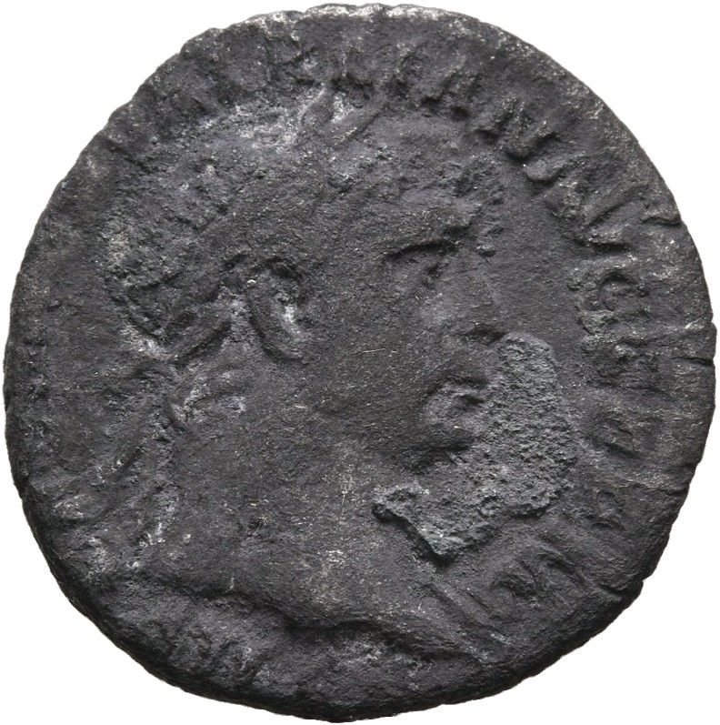 Trajan obverse — Bust of Trajan, laureate, right (sometimes draped on left shoulder)