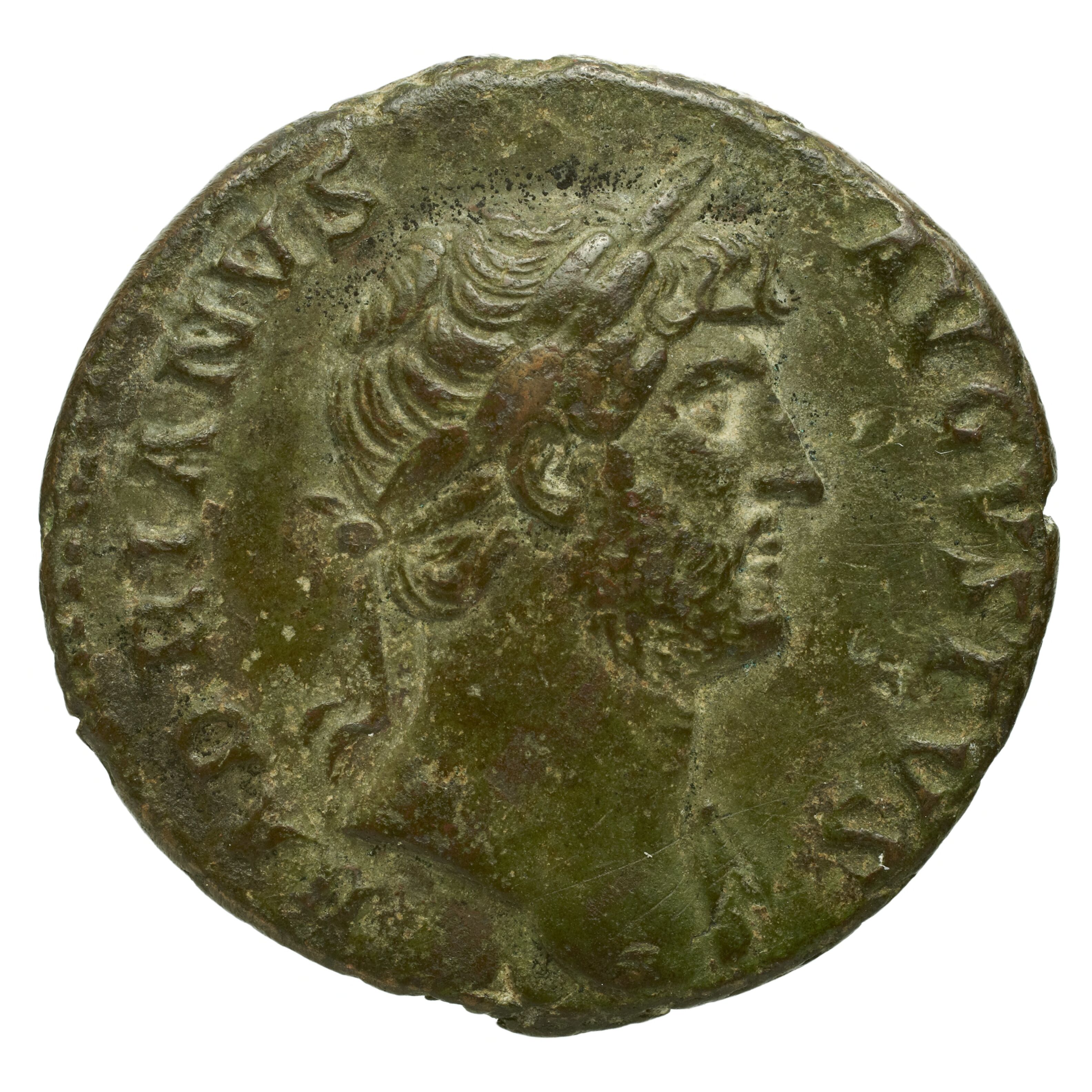 RIC II Trajan 662 Trajan obverse, Bust of Trajan, laureate, draped, right
