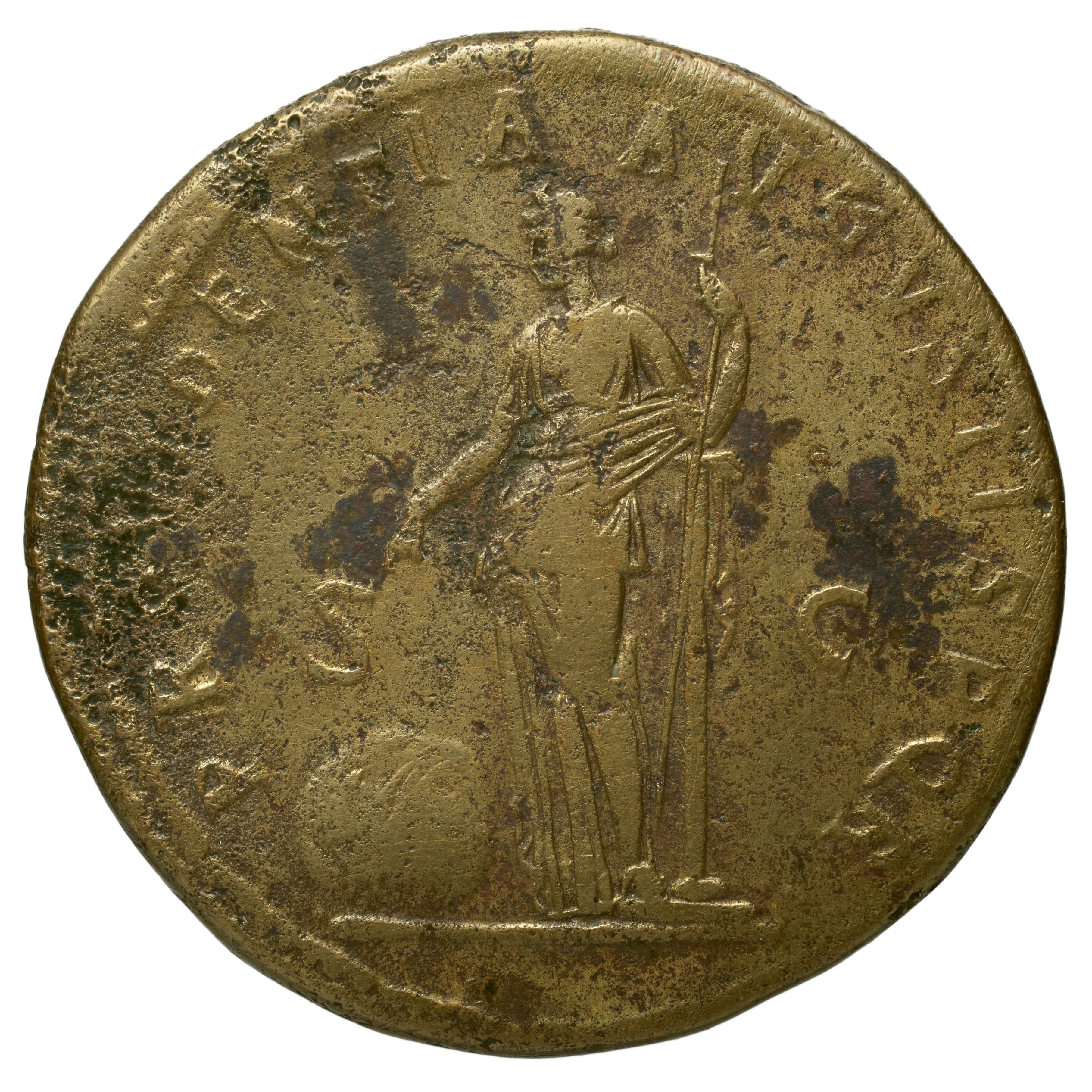 RIC II Trajan 663 Trajan obverse, Bust of Trajan, laureate, draped, right