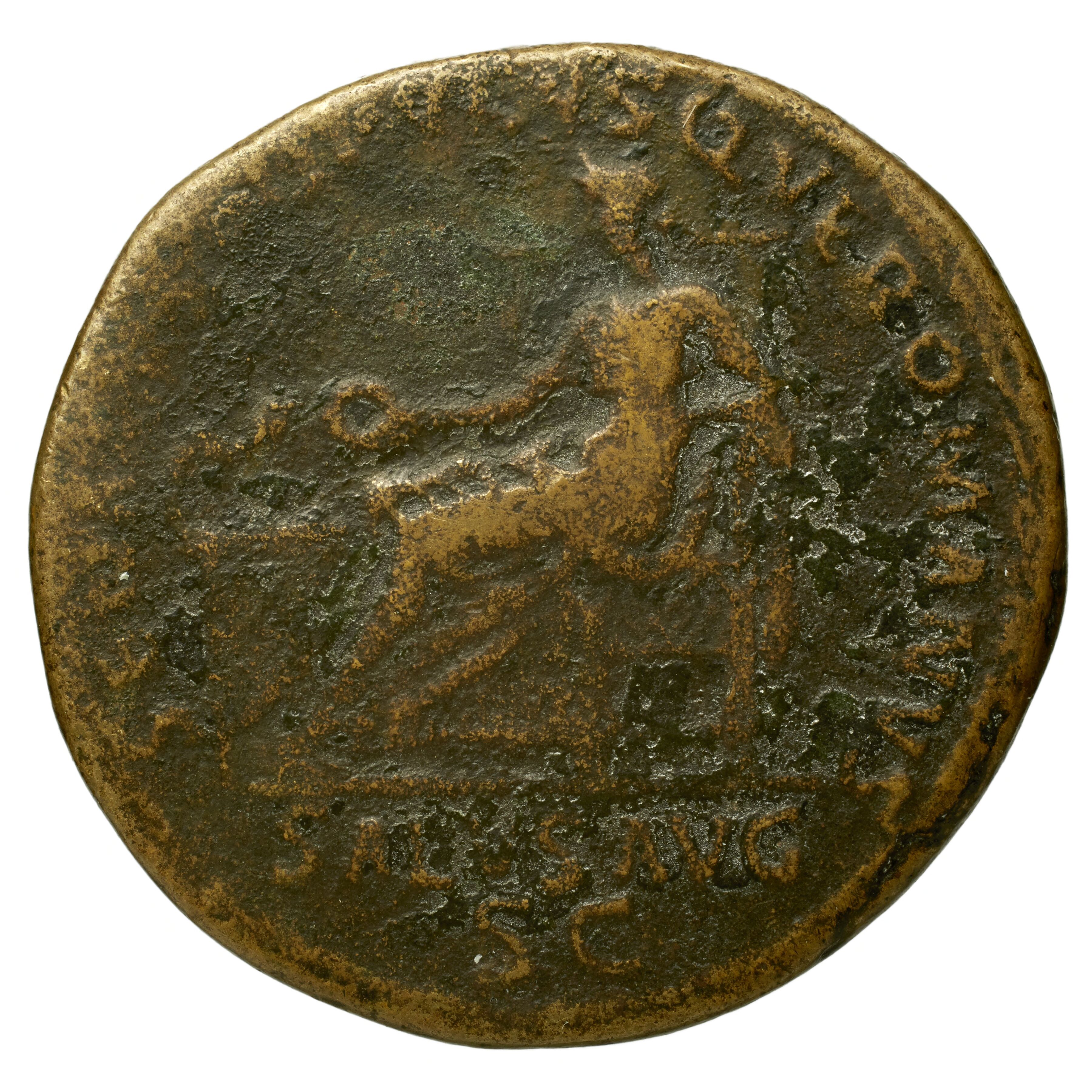 RIC II Trajan 670 Trajan obverse, Bust of Trajan, laureate, draped, right