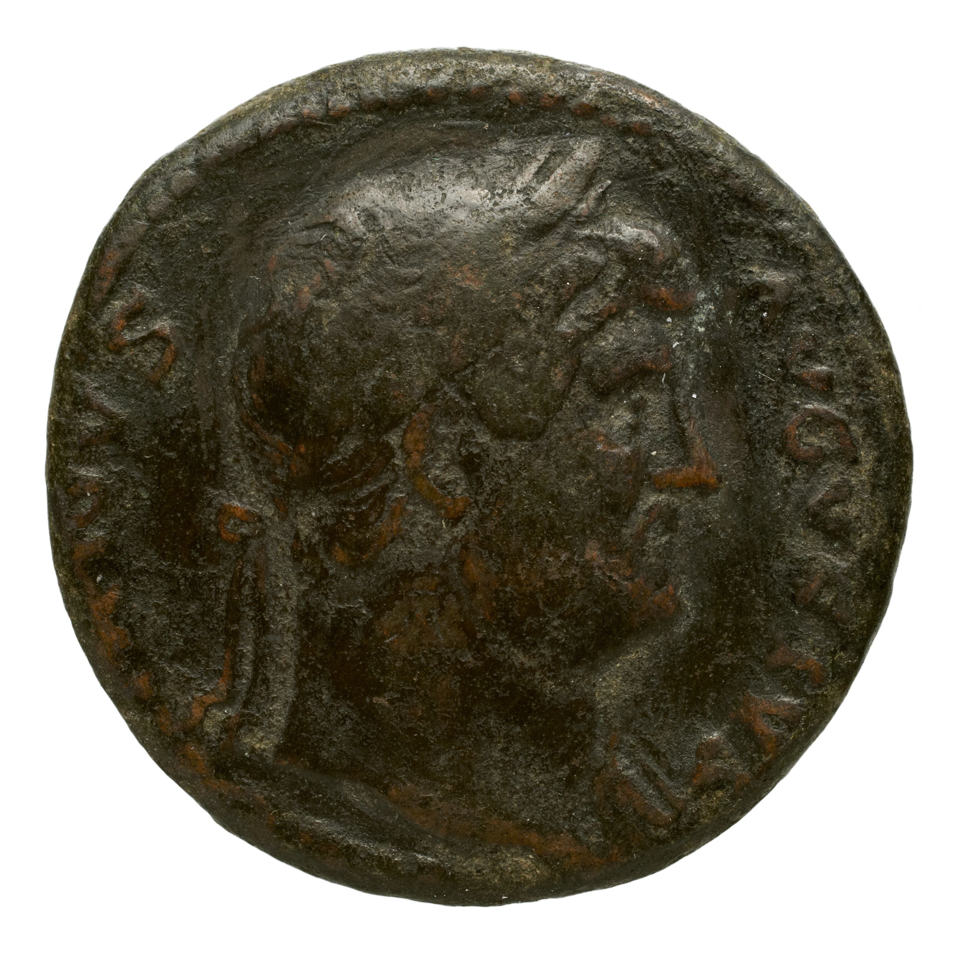 RIC II Trajan 678 Trajan obverse, Bust of Trajan, laureate, draped, right