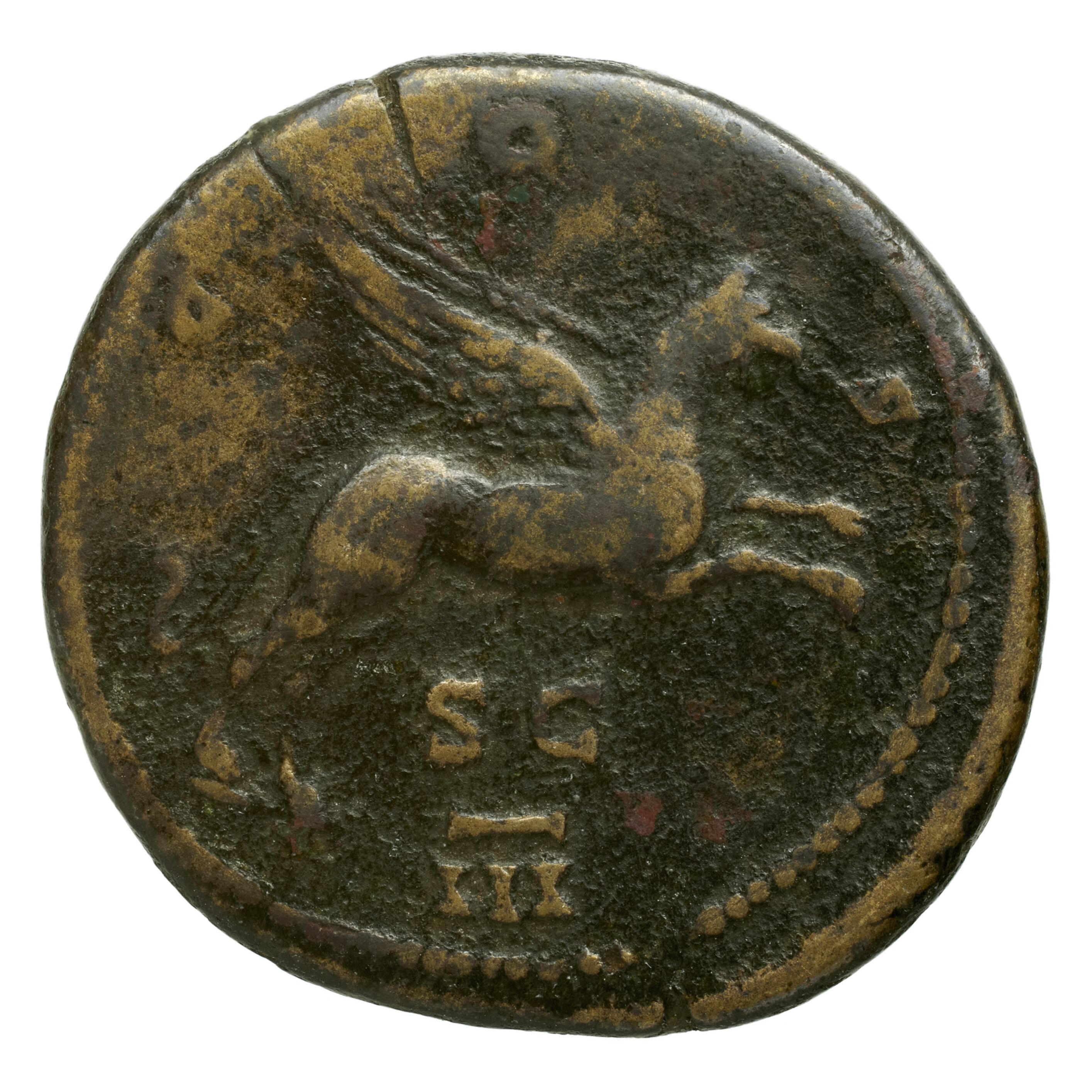 RIC II Trajan 682 Trajan obverse, Bust of Trajan, laureate, draped, right