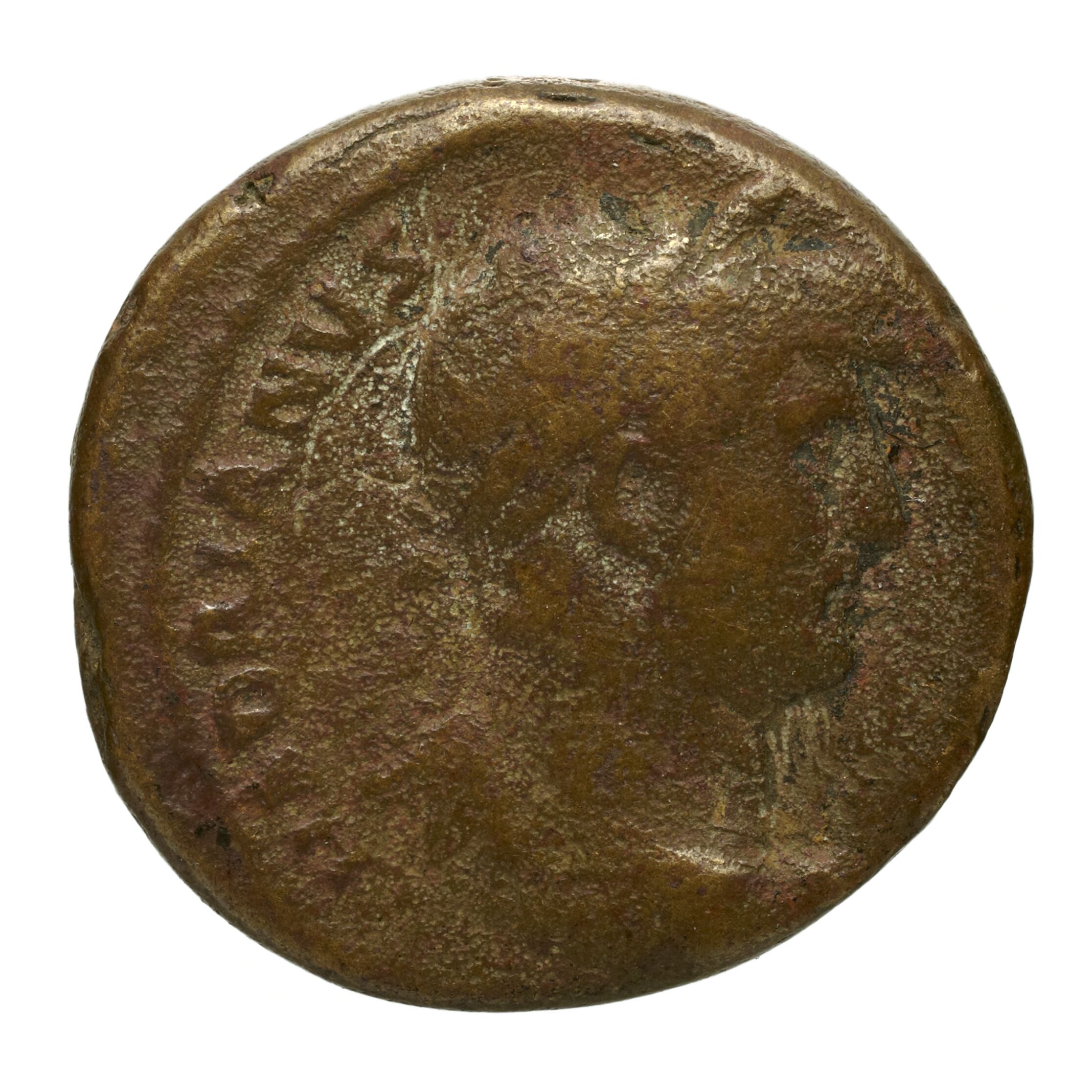 RIC II Trajan 685 Trajan obverse — Head of Trajan, laureate, right