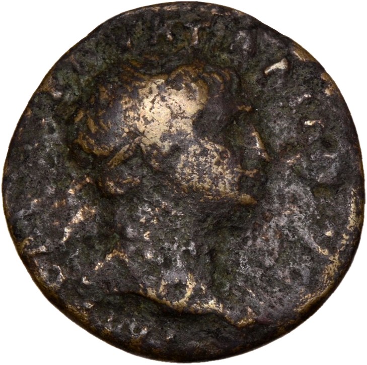 RIC II Trajan 686 Trajan obverse, Head of Trajan, laureate, right