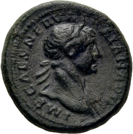 RIC II Trajan 694 Trajan obverse, Head of Trajan, laureate, right