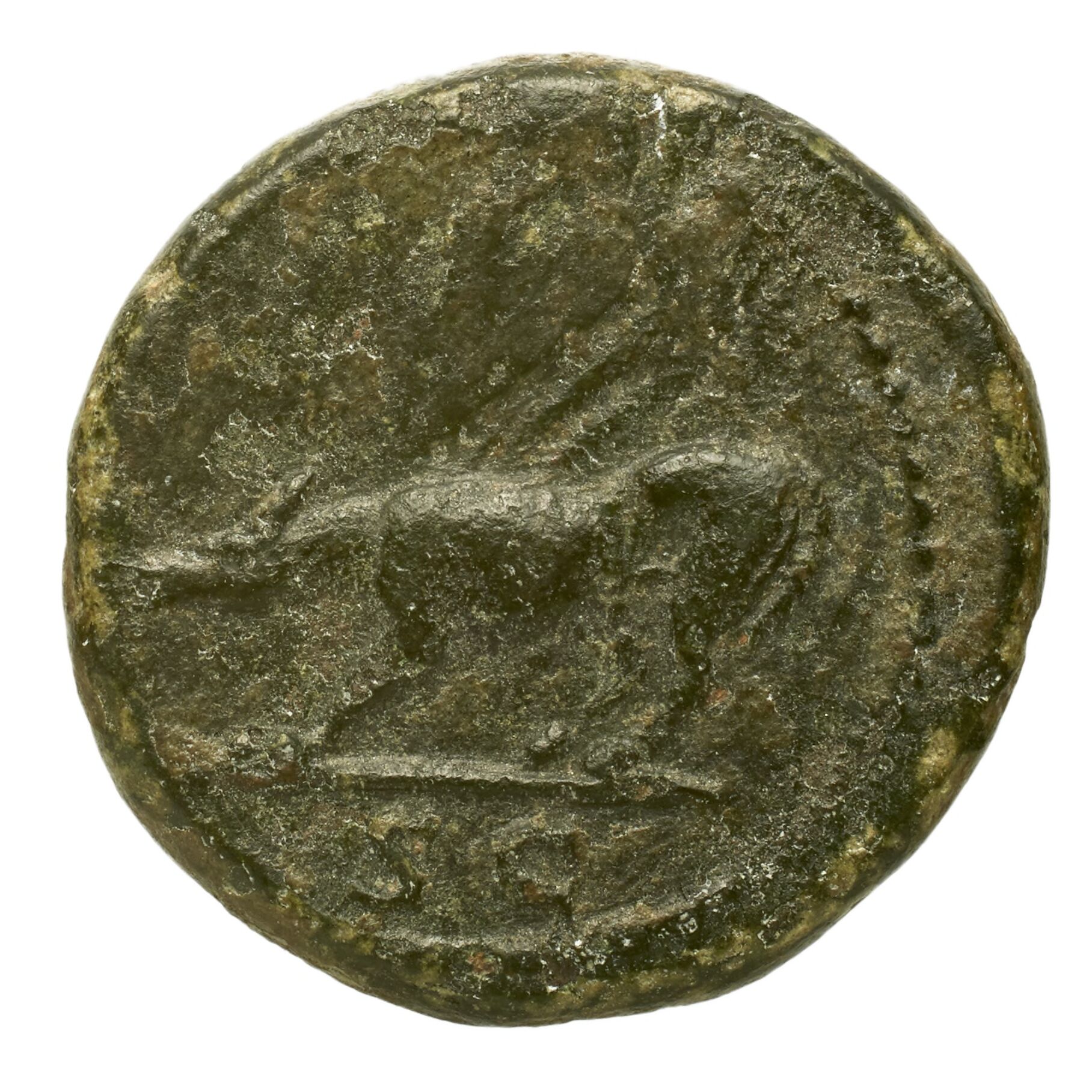 RIC II Trajan 694 Trajan obverse, Head of Trajan, laureate, right