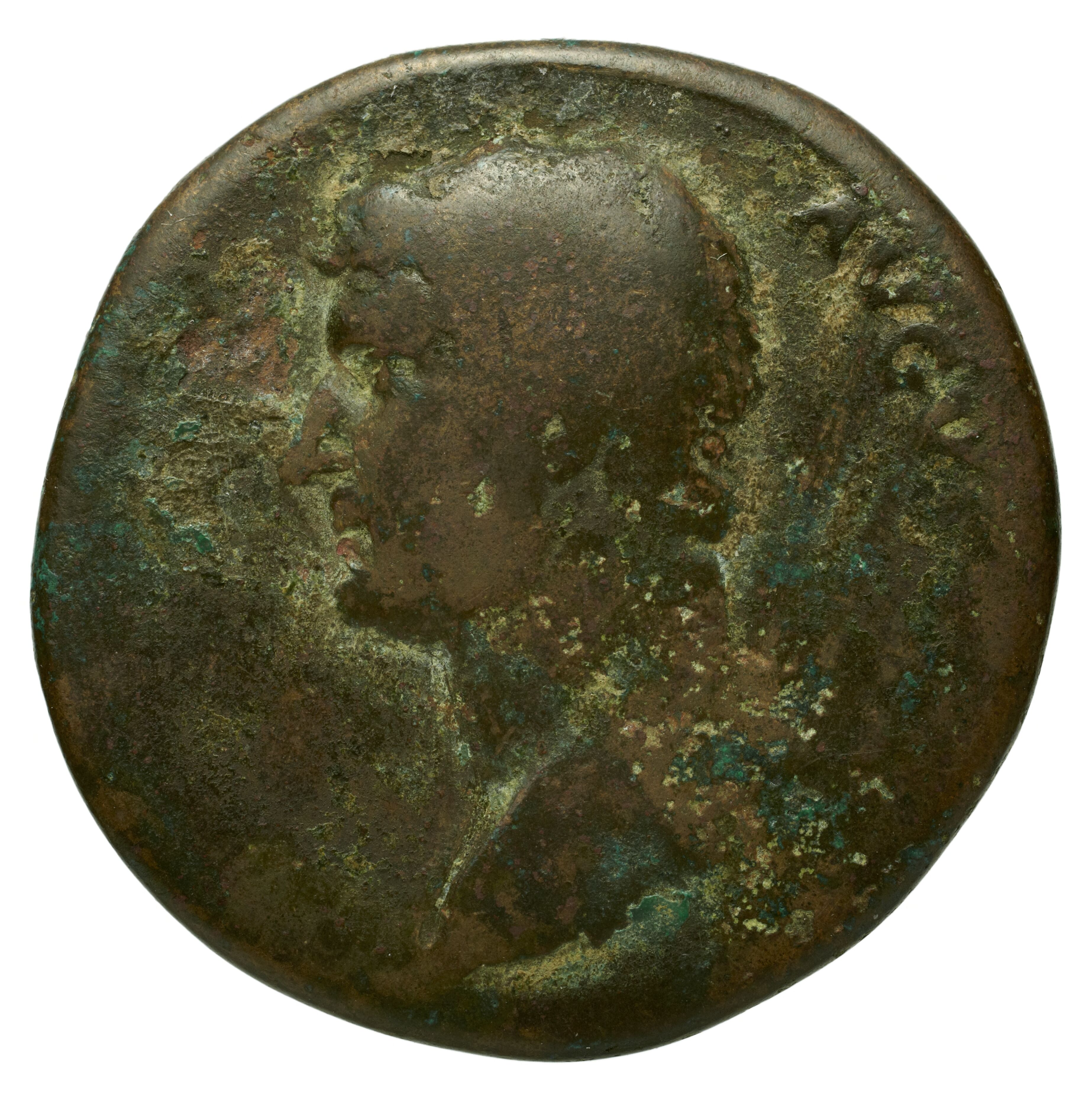 RIC II Trajan 706 Trajan obverse, Head of Trajan, laureate, right