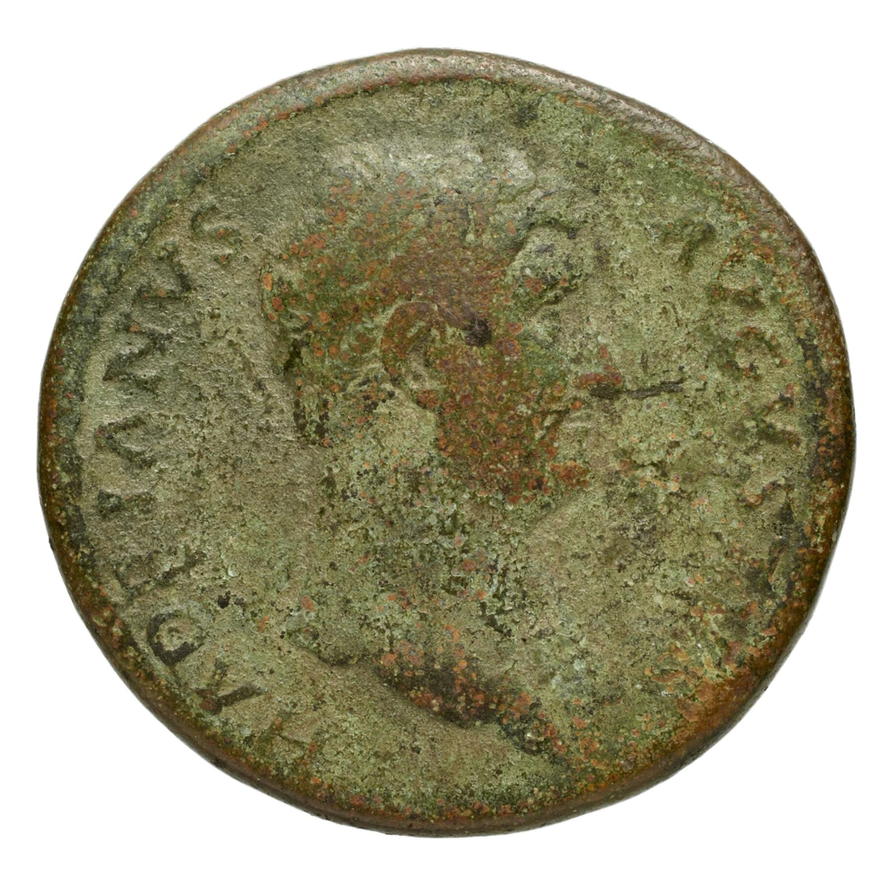 RIC II Trajan 710 Trajan obverse, Head of Trajan, laureate, right