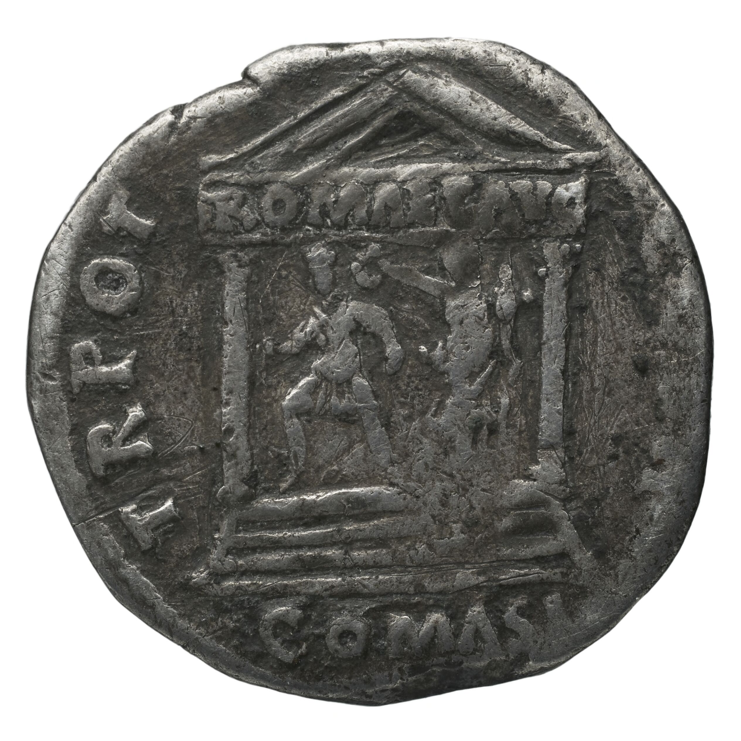 RIC II Trajan 711 Trajan obverse, Head of Trajan, laureate, right