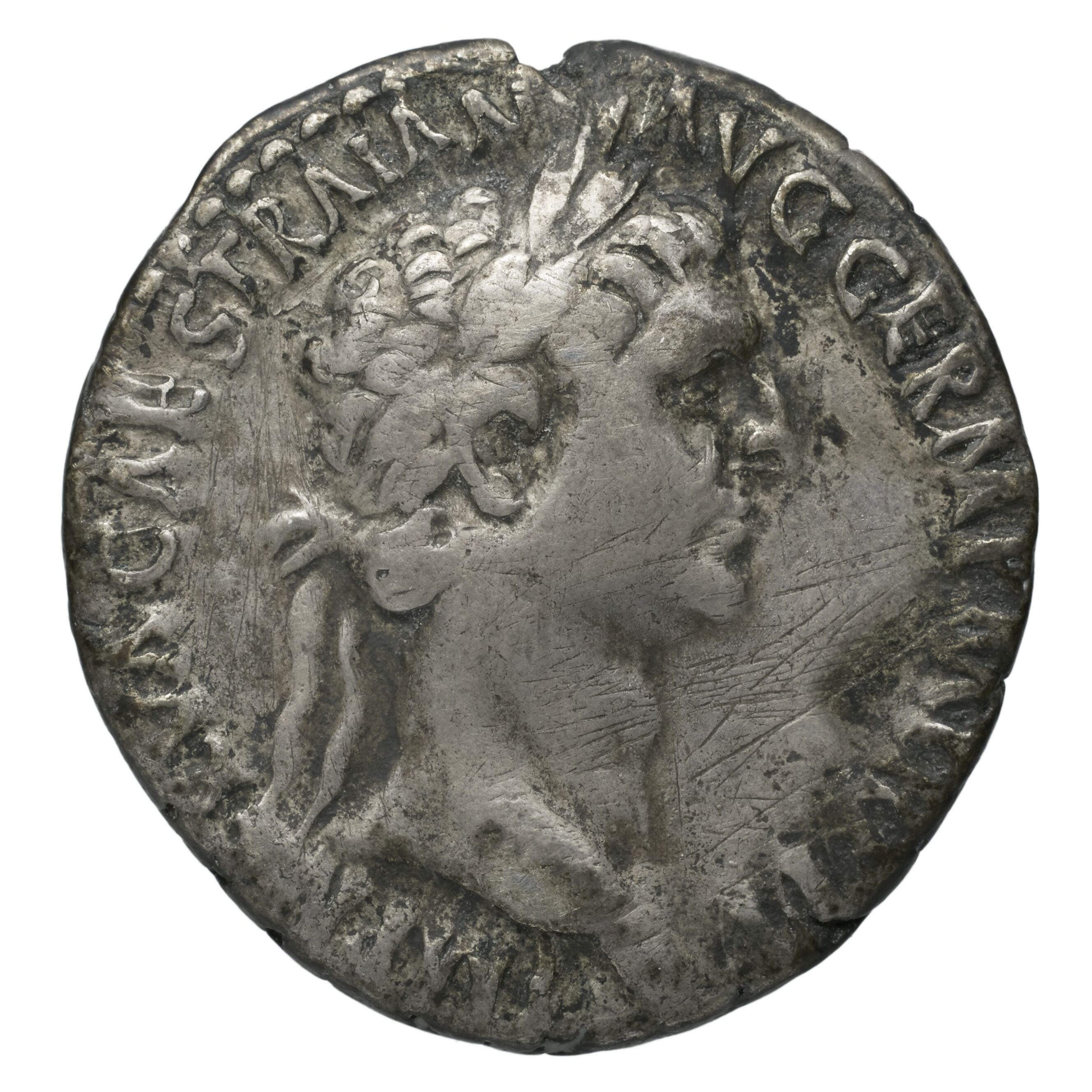 RIC II Trajan 715 Trajan obverse — Head of Trajan, laureate, right