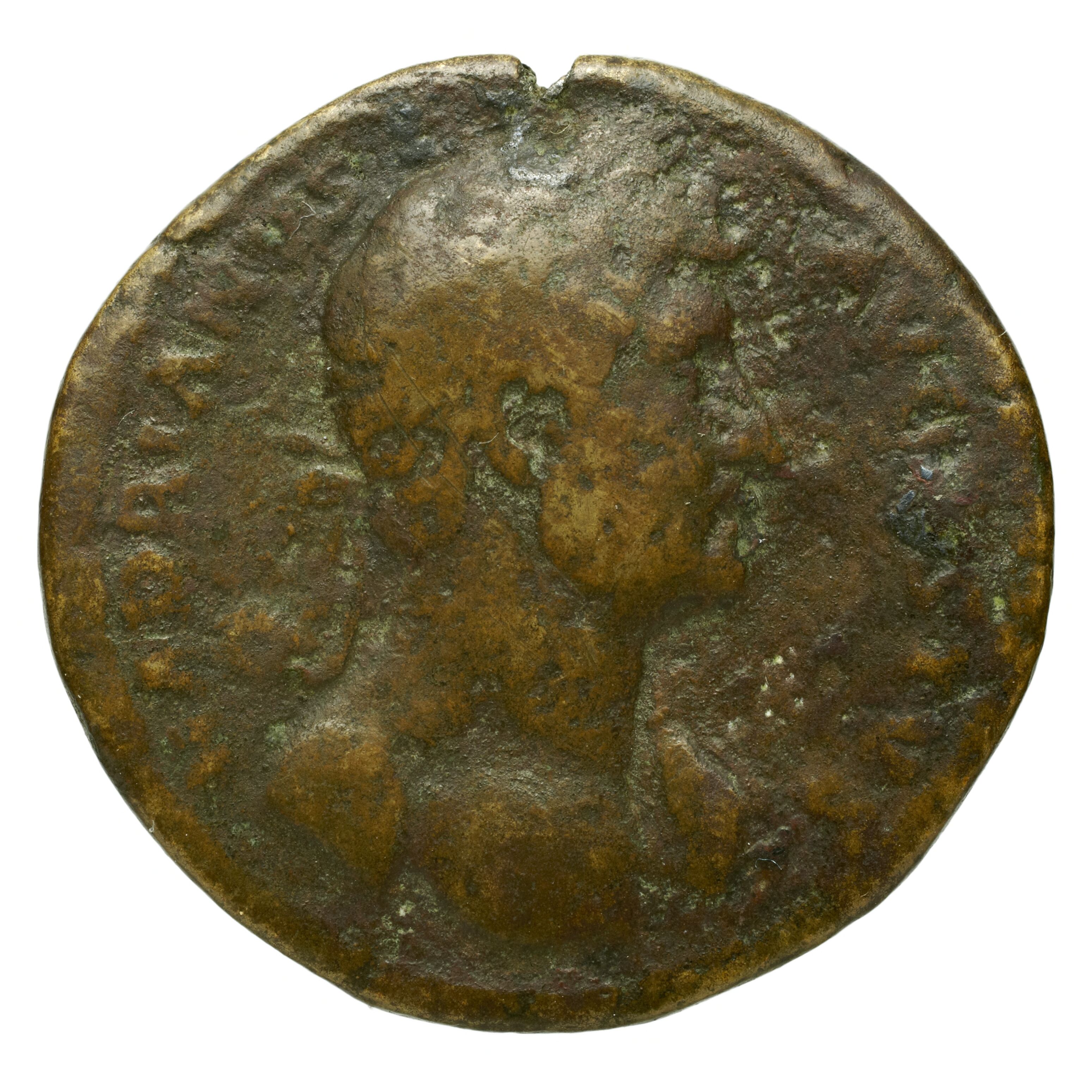 RIC II Trajan 722 Trajan obverse, Head of Trajan, laureate, right