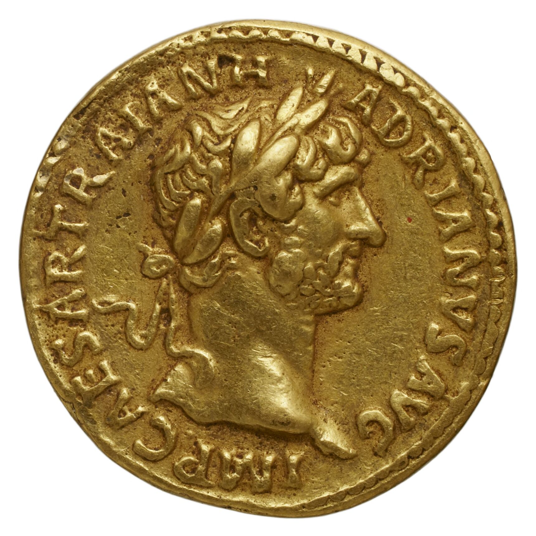 RIC II Trajan 73 Trajan obverse — Head of Trajan, laureate, right
