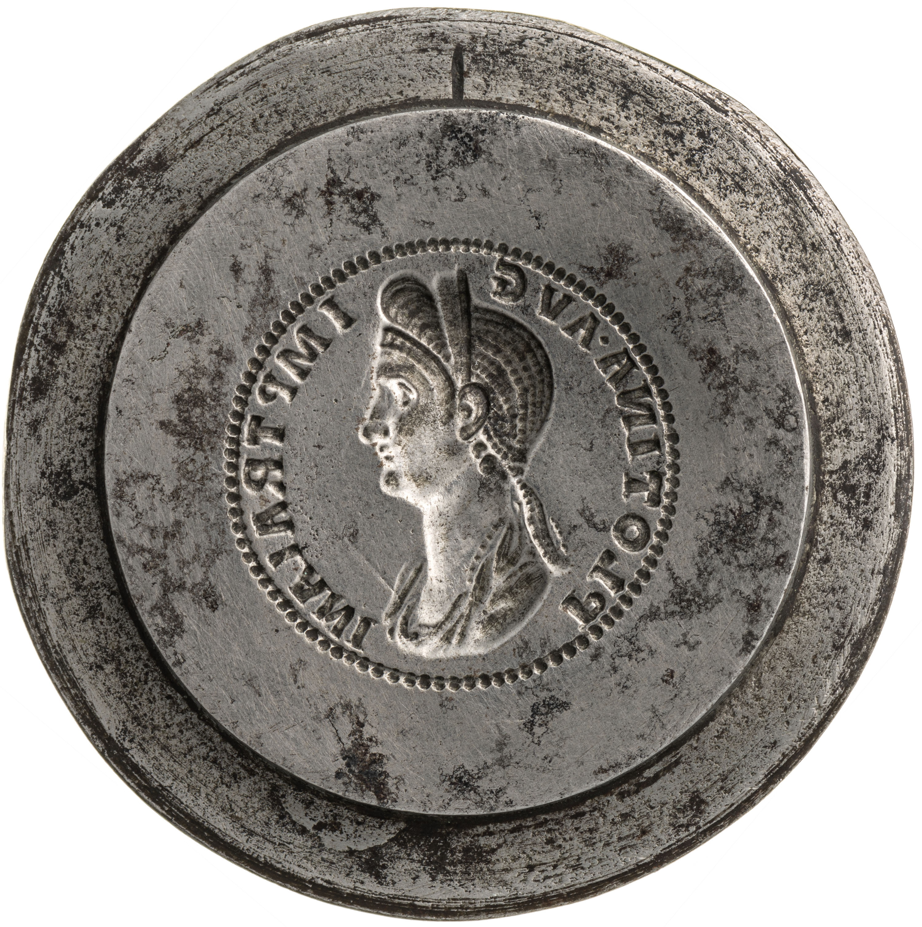 RIC II Trajan 730 (aureus) Trajan obverse, Bust of Plotina, draped, right; hair in queue