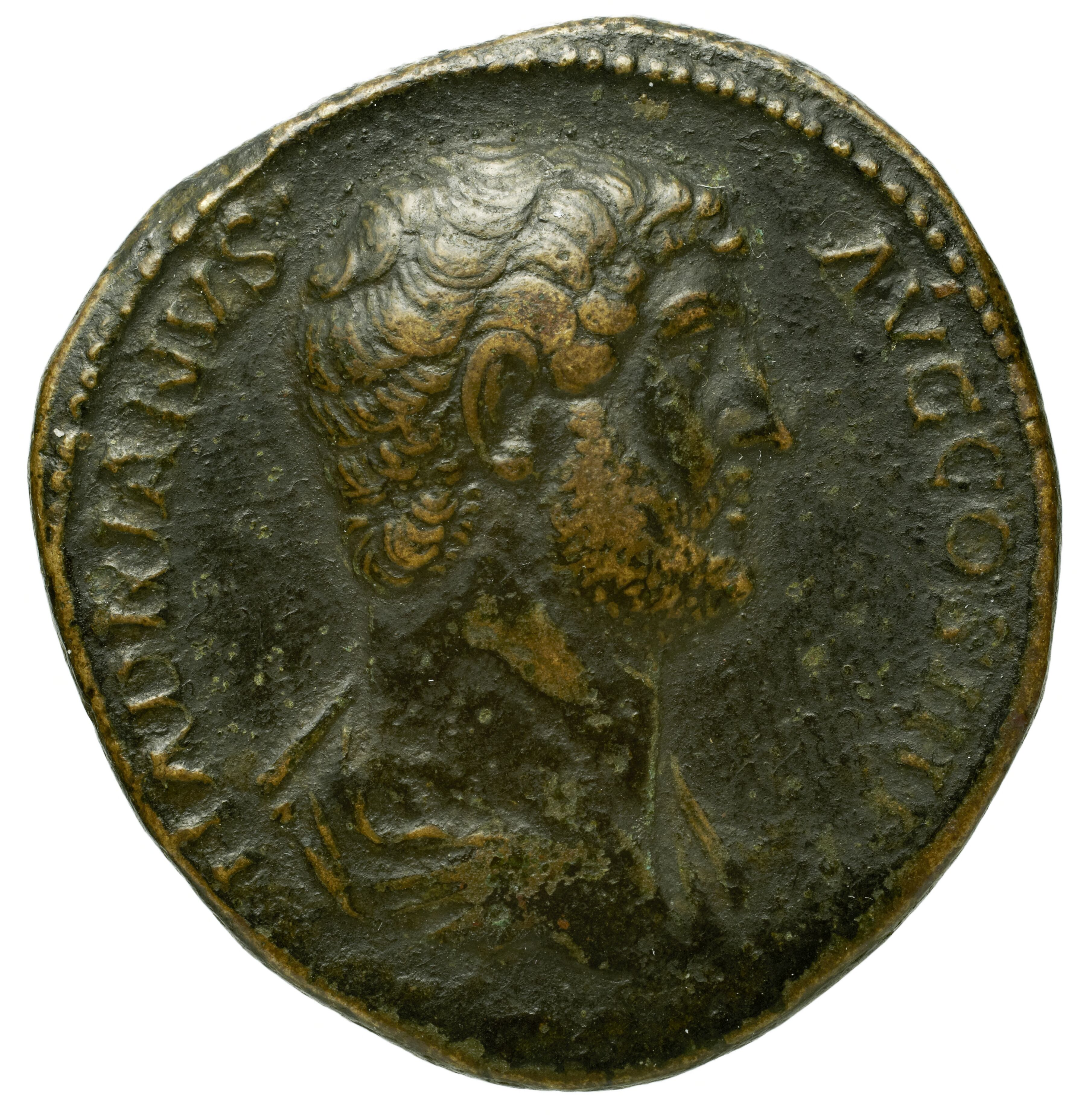 RIC II Trajan 741 Trajan obverse, Bust of Plotina, draped, right; hair in queue
