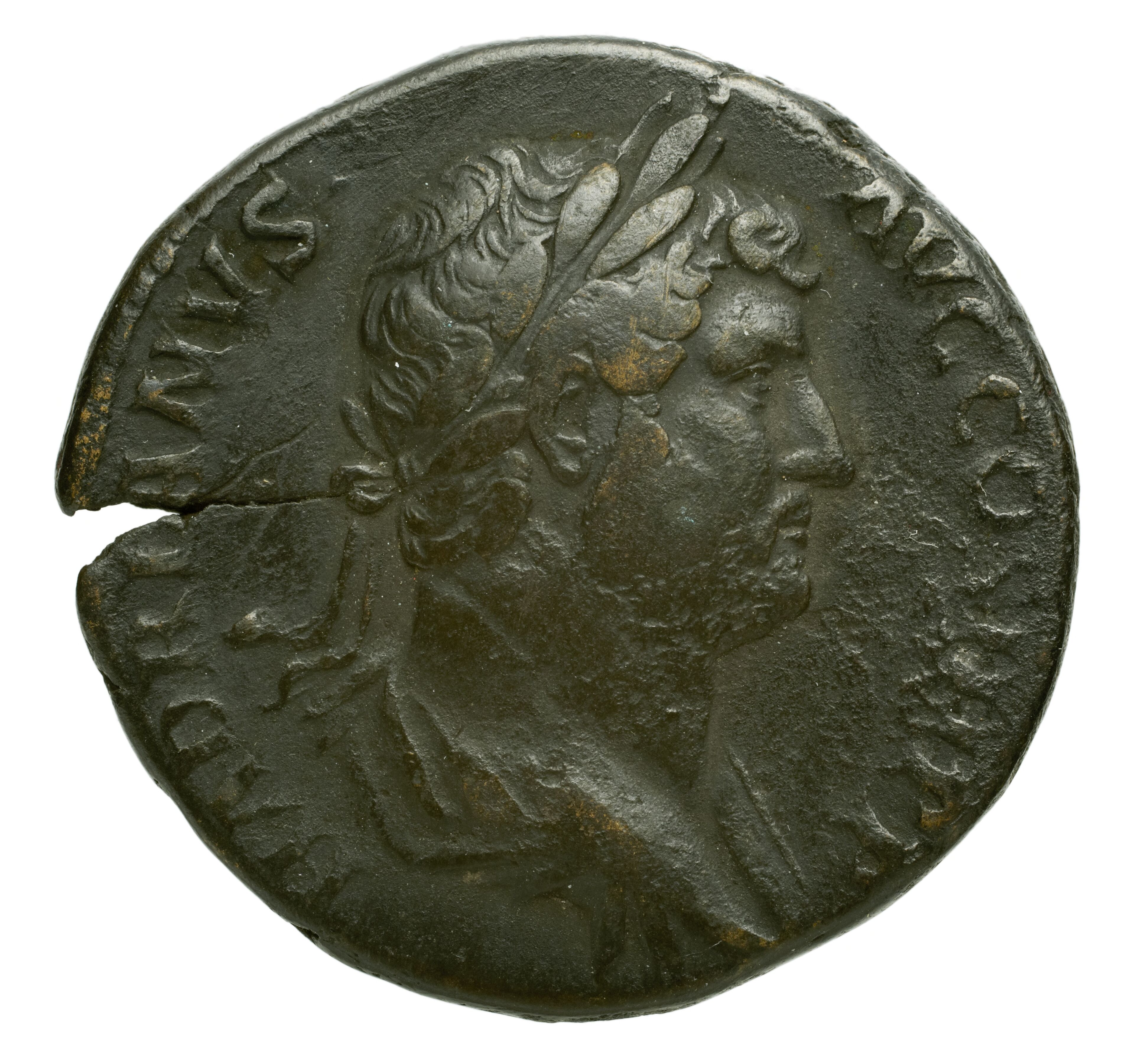 RIC II Trajan 753 Trajan obverse, Bust of Matidia, draped, right; hair coiled and jeweled on top of head; hair in front de...
