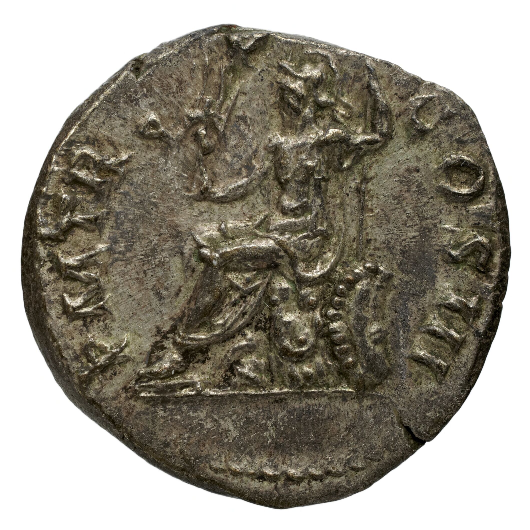 RIC II Trajan 77 Trajan obverse, Head of Trajan, laureate, right