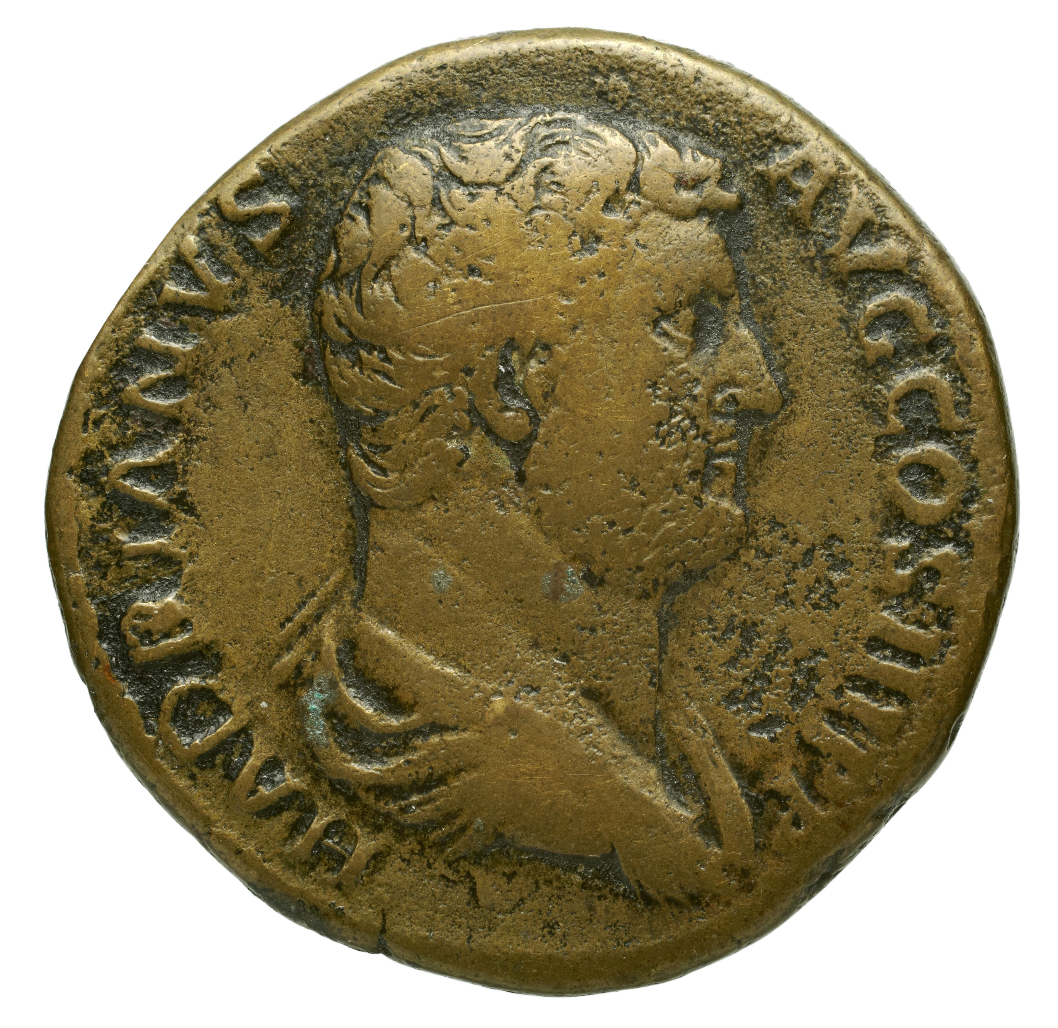 RIC II Trajan 775 Trajan obverse, Head of Libertas, right