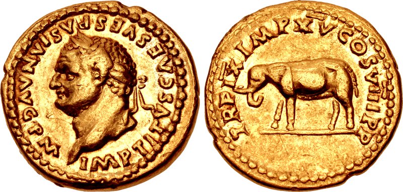RIC II Trajan 776 Trajan reverse, Pegasus right on pedestal inscribed Q TITI