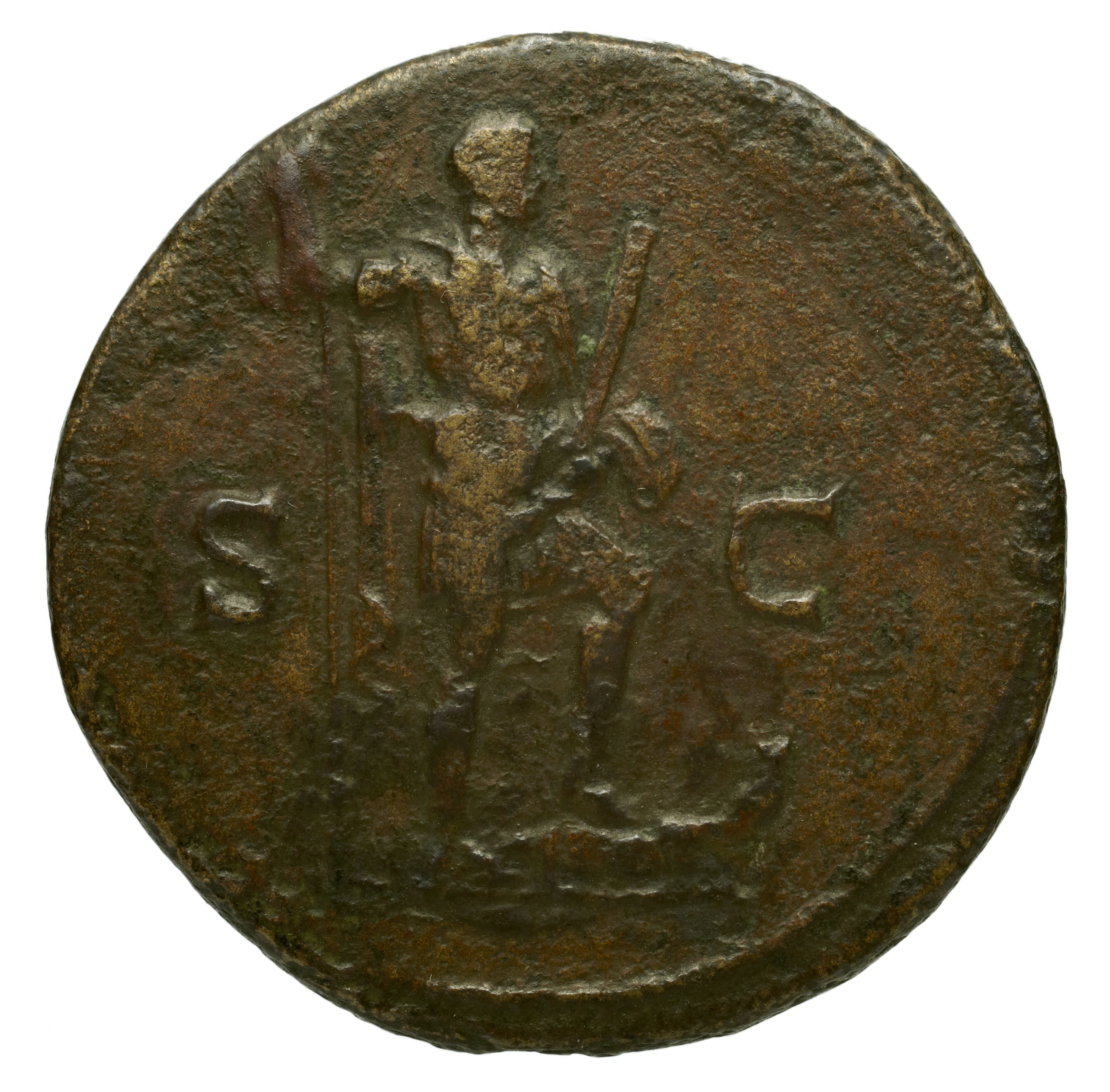 RIC II Trajan 782 Trajan obverse, Head of Venus, diademed, right