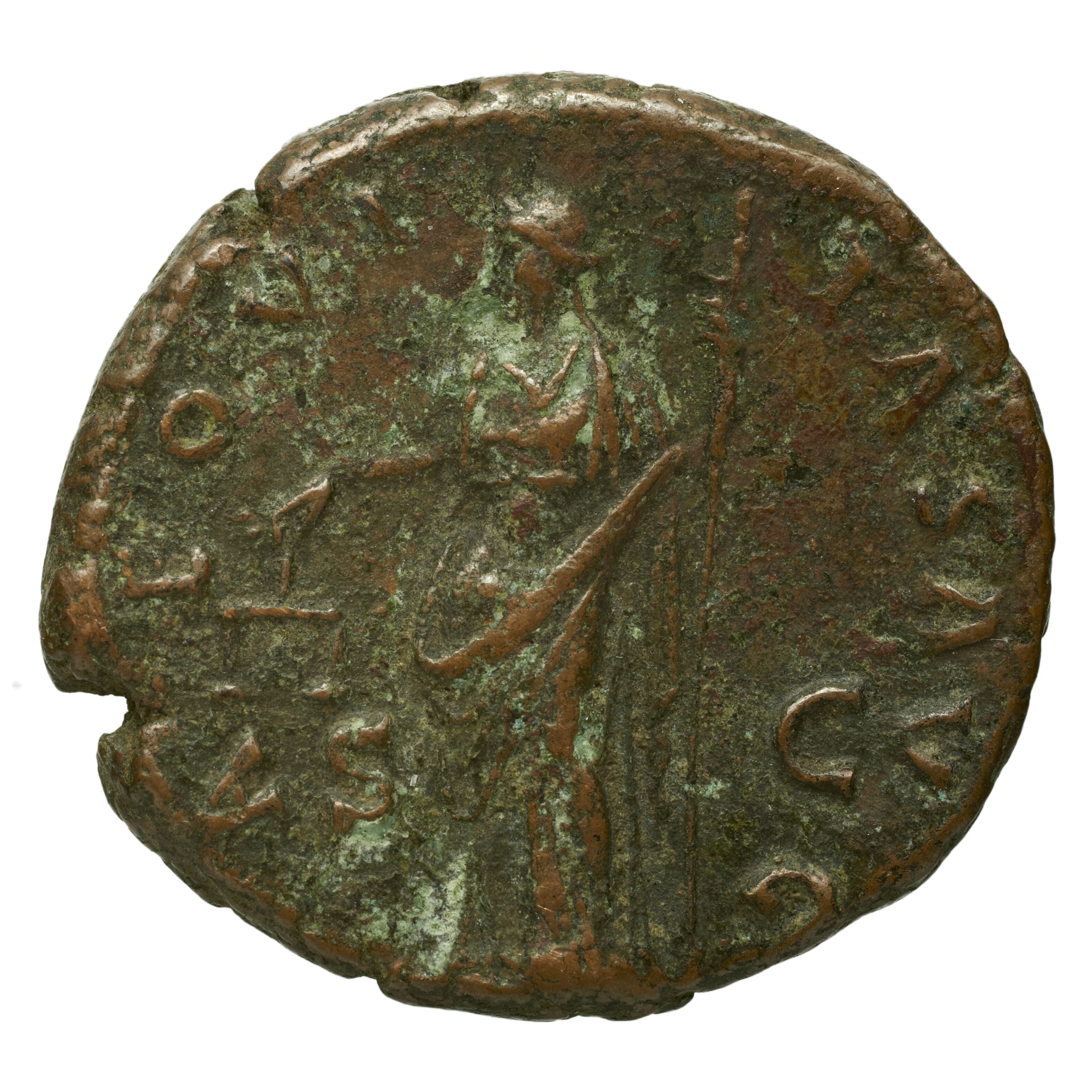 RIC II Trajan 795 Trajan obverse, Head of Libertas, right