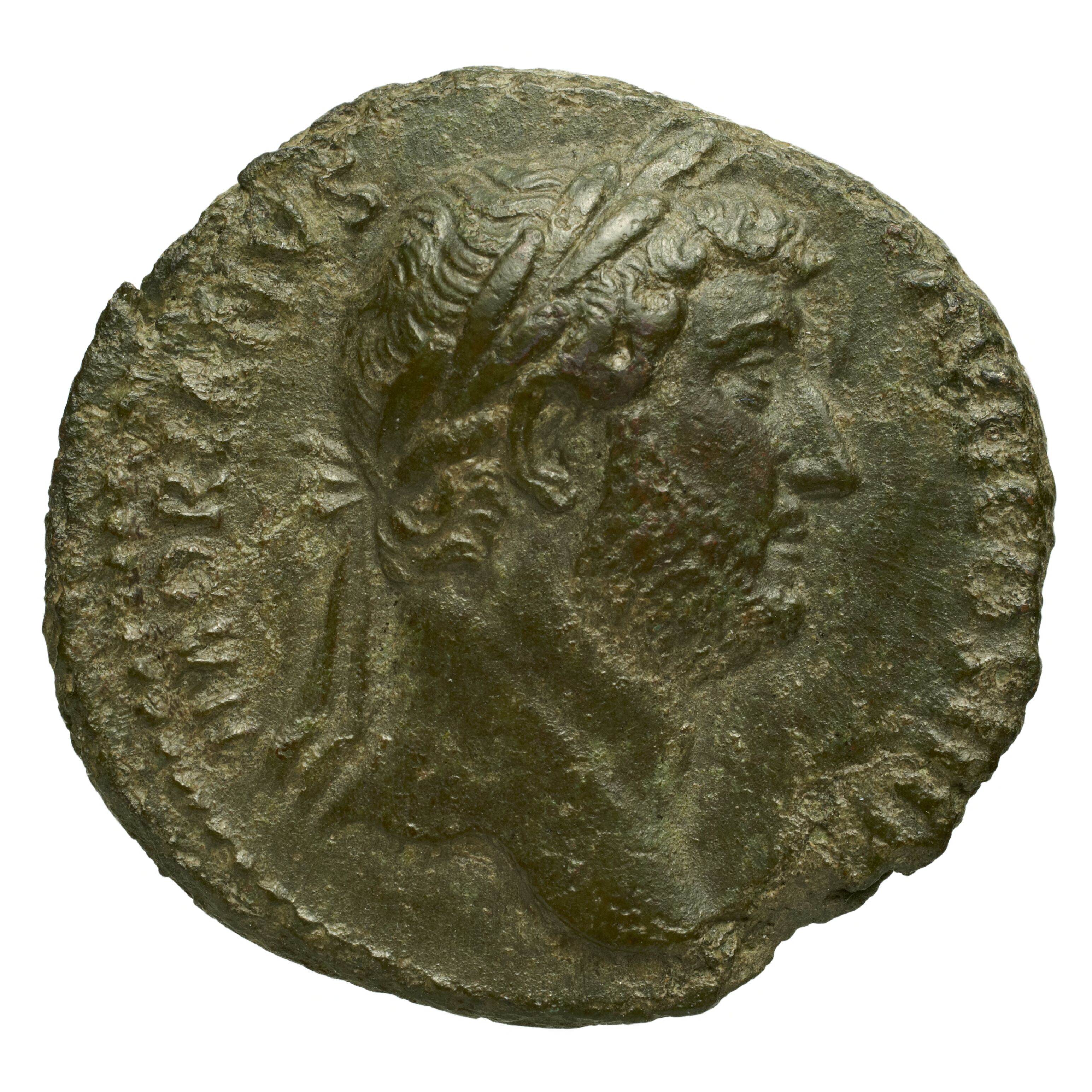 RIC II Trajan 796 Trajan obverse, Bust of Vesta, veiled, draped, right