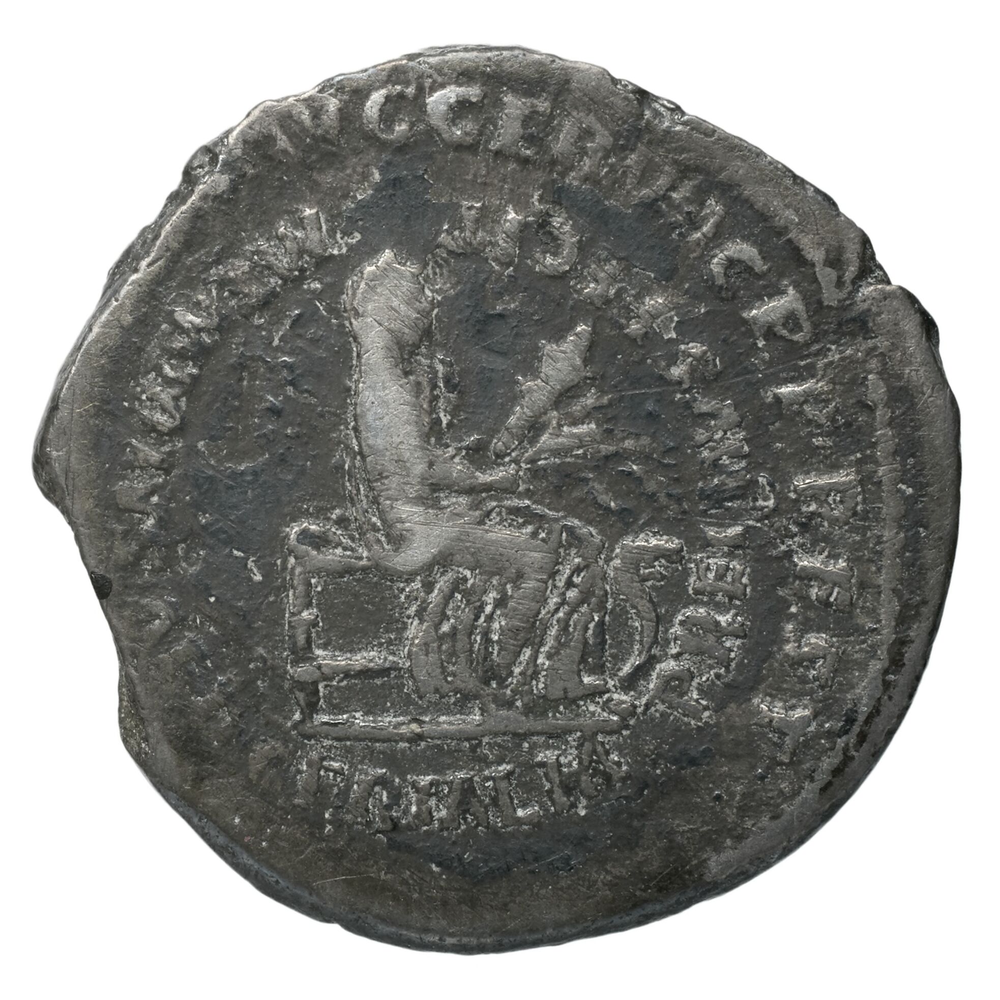 RIC II Trajan 799 Trajan obverse, Head of Romulus, right