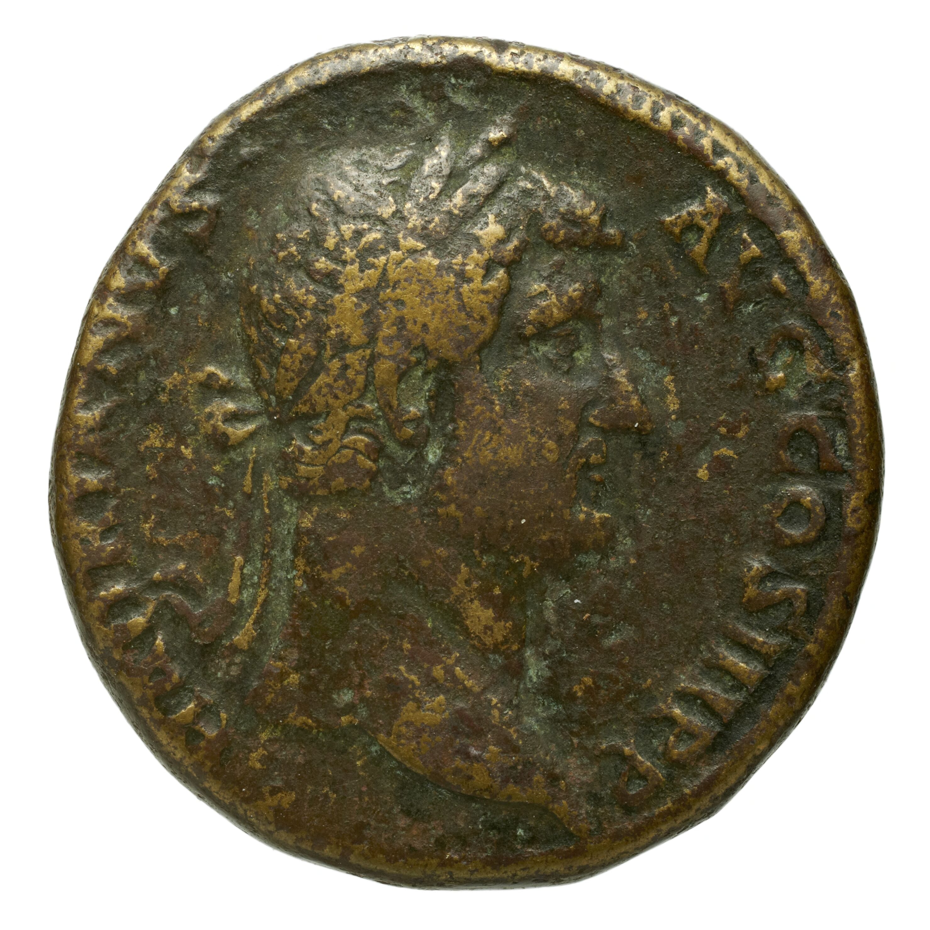 RIC II Trajan 801 Trajan obverse, Head of Venus, wearing stephane, right