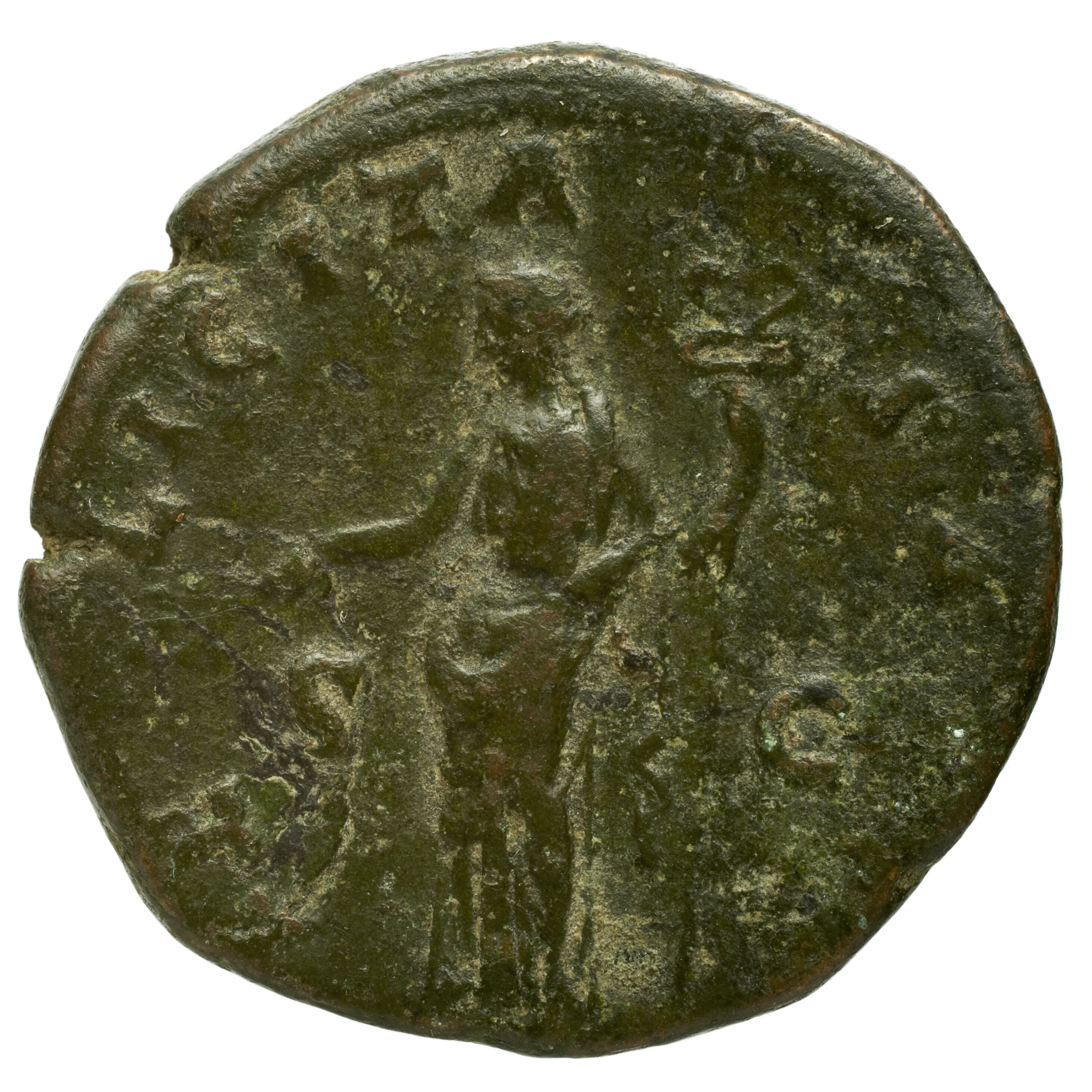 RIC II Trajan 803 Trajan obverse, Head of Apollo, radiate, right; hammer behind