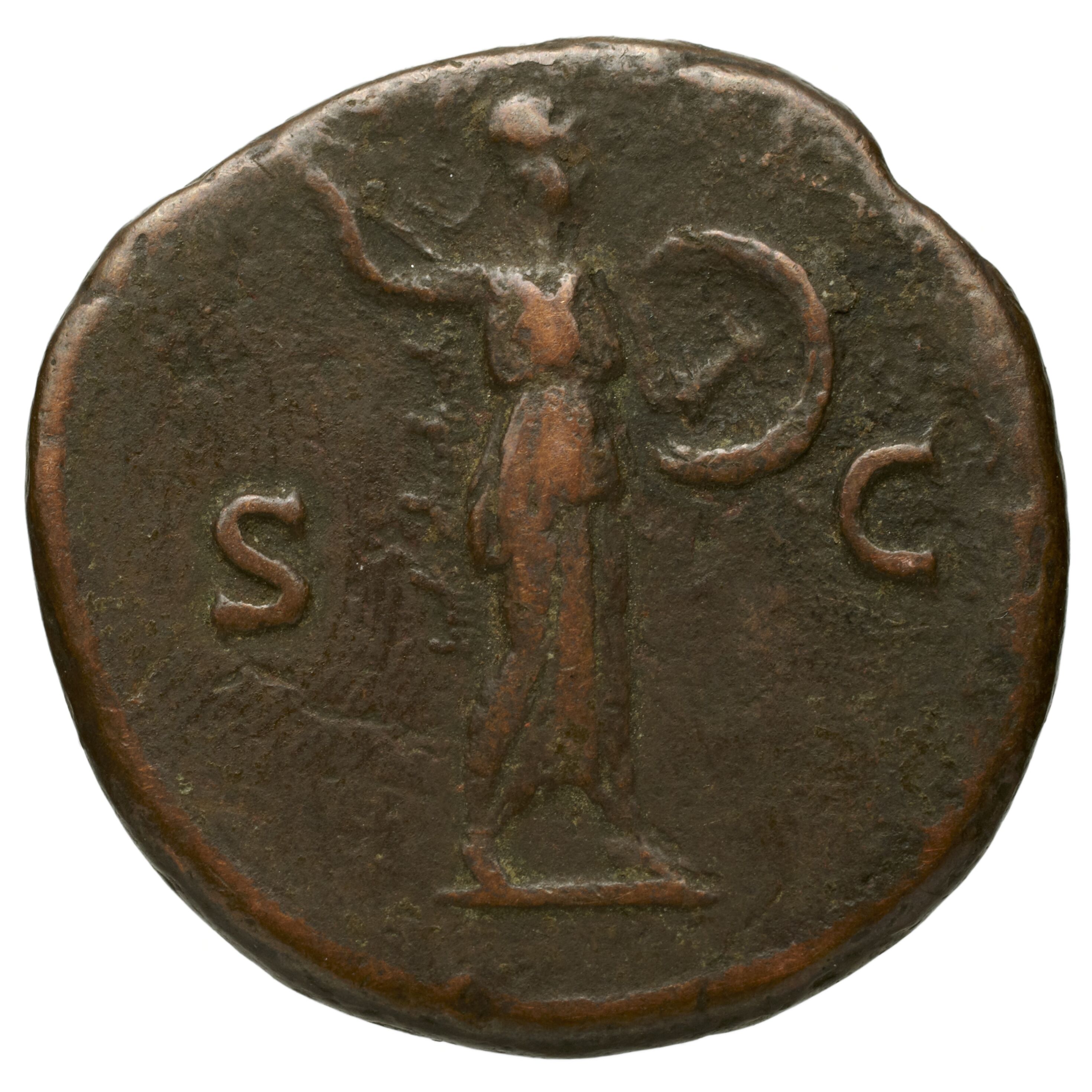 RIC II Trajan 825 Trajan obverse, Bust of Jupiter, laureate, left; palm front