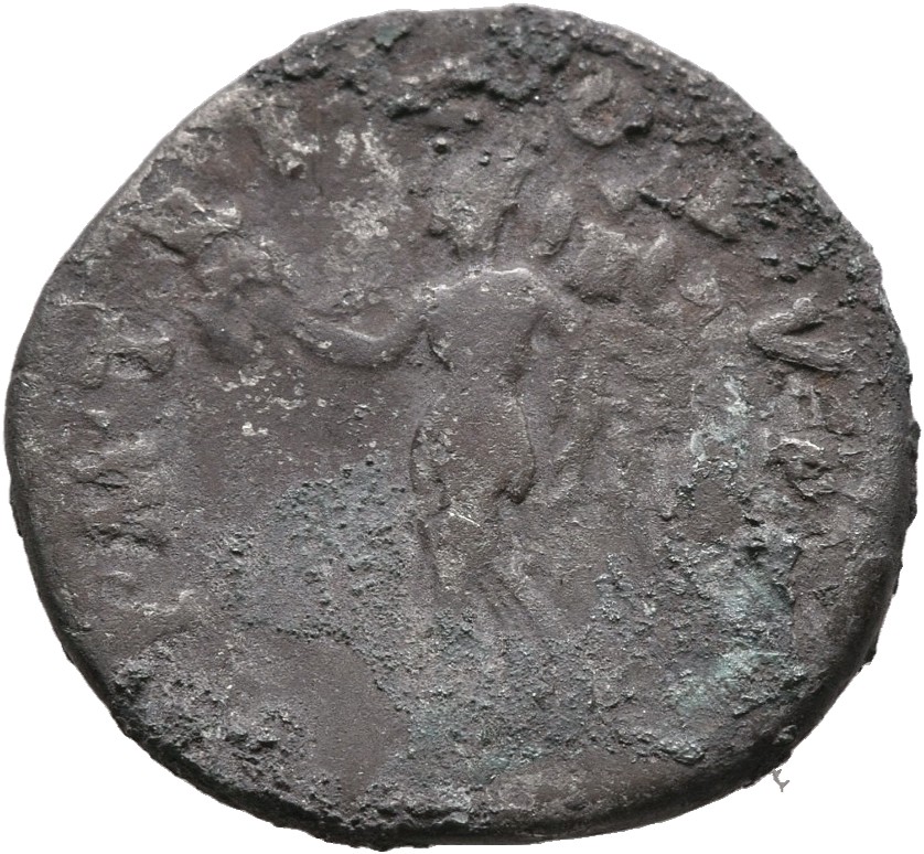 RIC II Trajan 83 Trajan reverse, Victory advancing left, holding wreath and palm