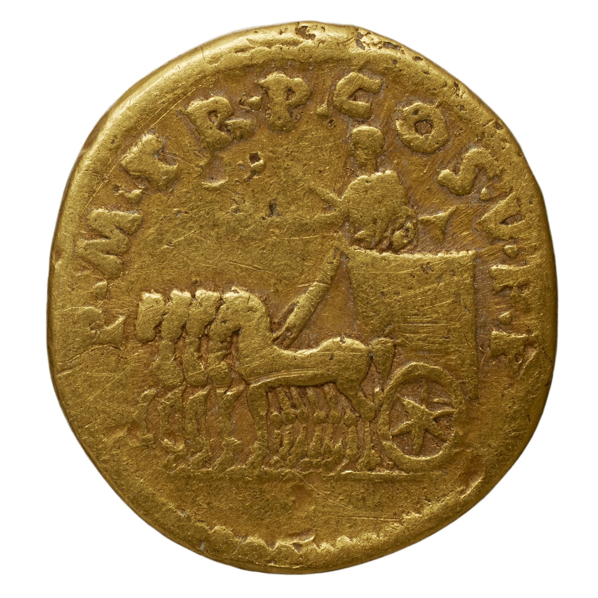 RIC II Trajan 87 Trajan obverse, Bust of Trajan, laureate, right with aegis