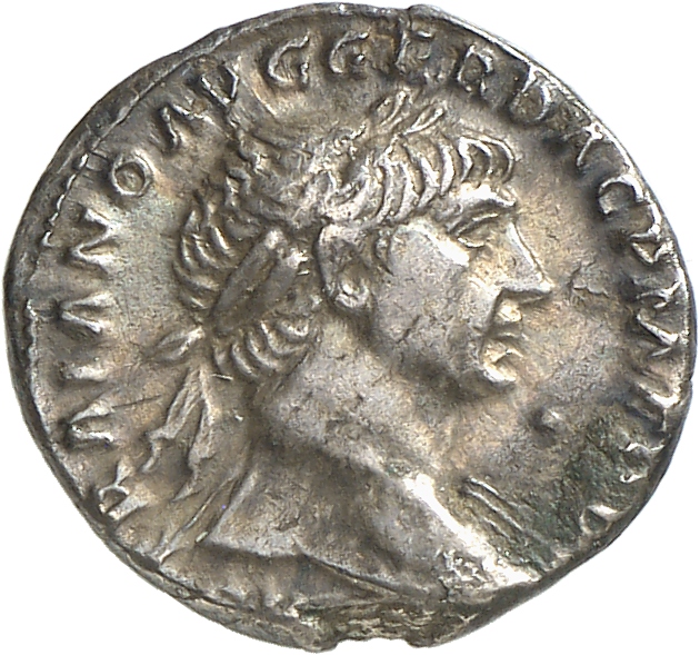 RIC II Trajan 98 Trajan obverse, Bust of Trajan, laureate, right (sometimes draped on left shoulder)