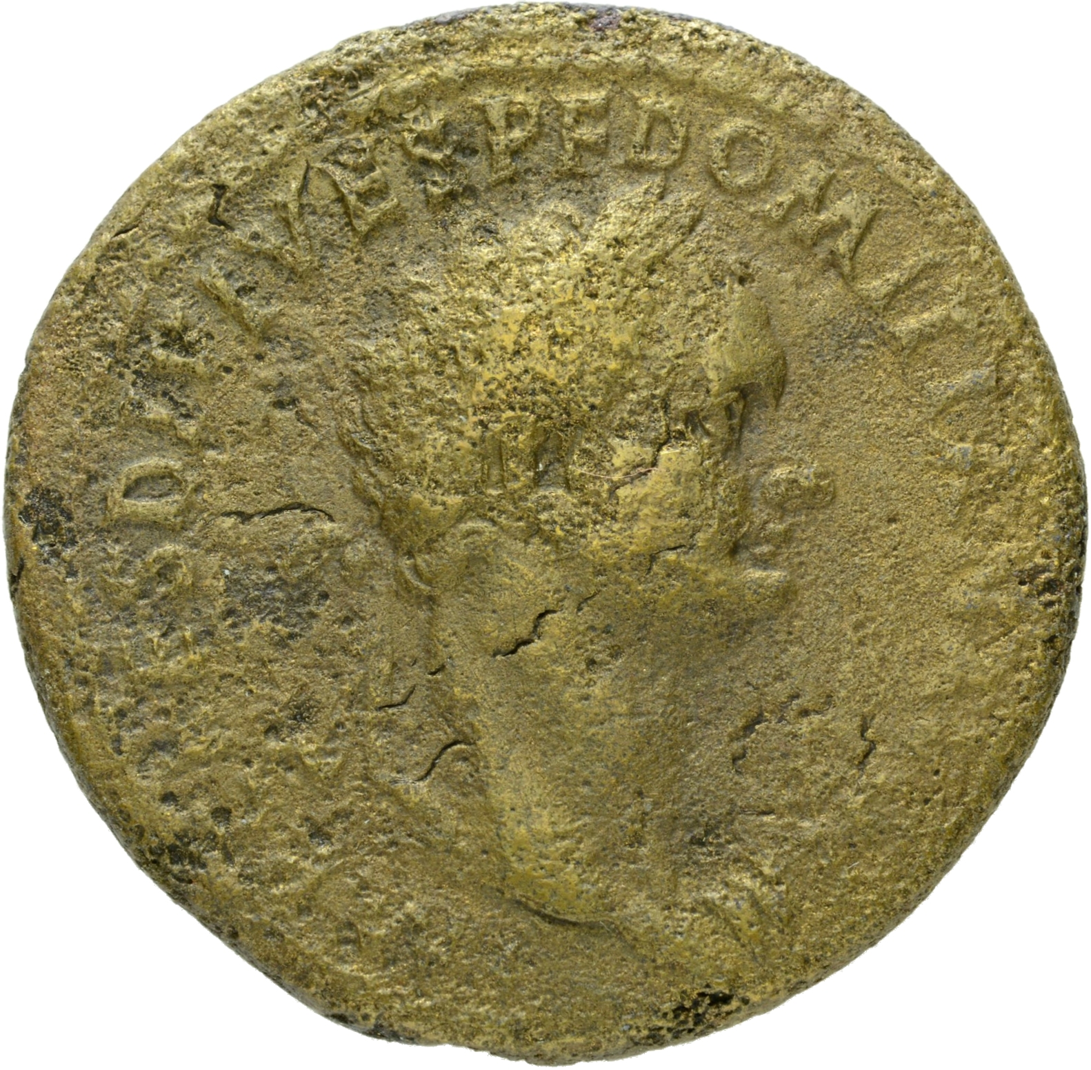 RIC II, Part 1 (second edition) Domitian 103 Domitian obverse, Head of Domitian, laureate, right