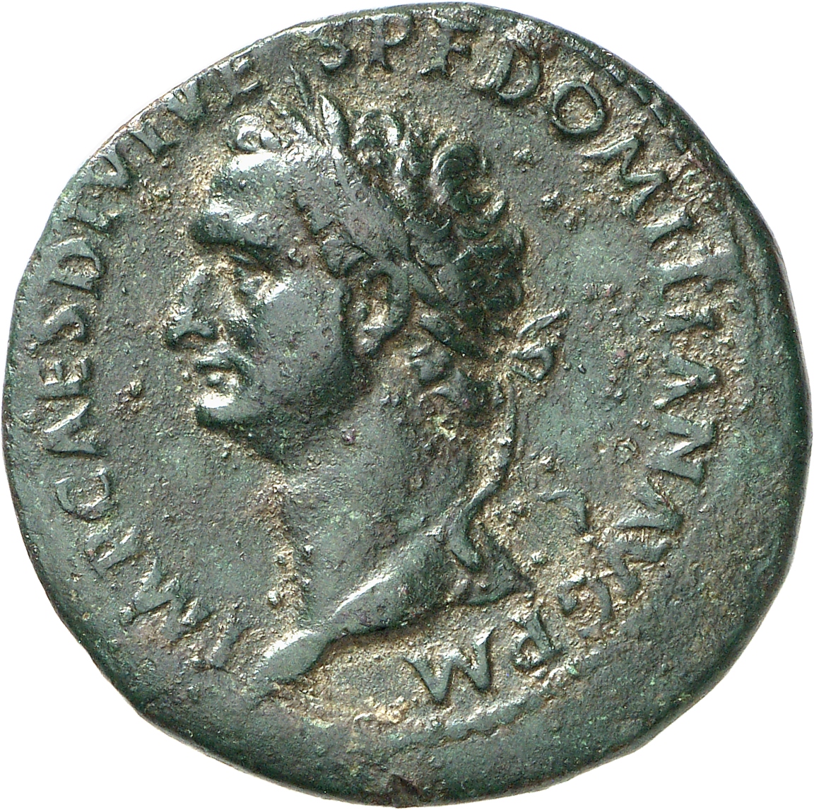 RIC II, Part 1 (second edition) Domitian 106 Domitian obverse, Head of Domitian, laureate, left