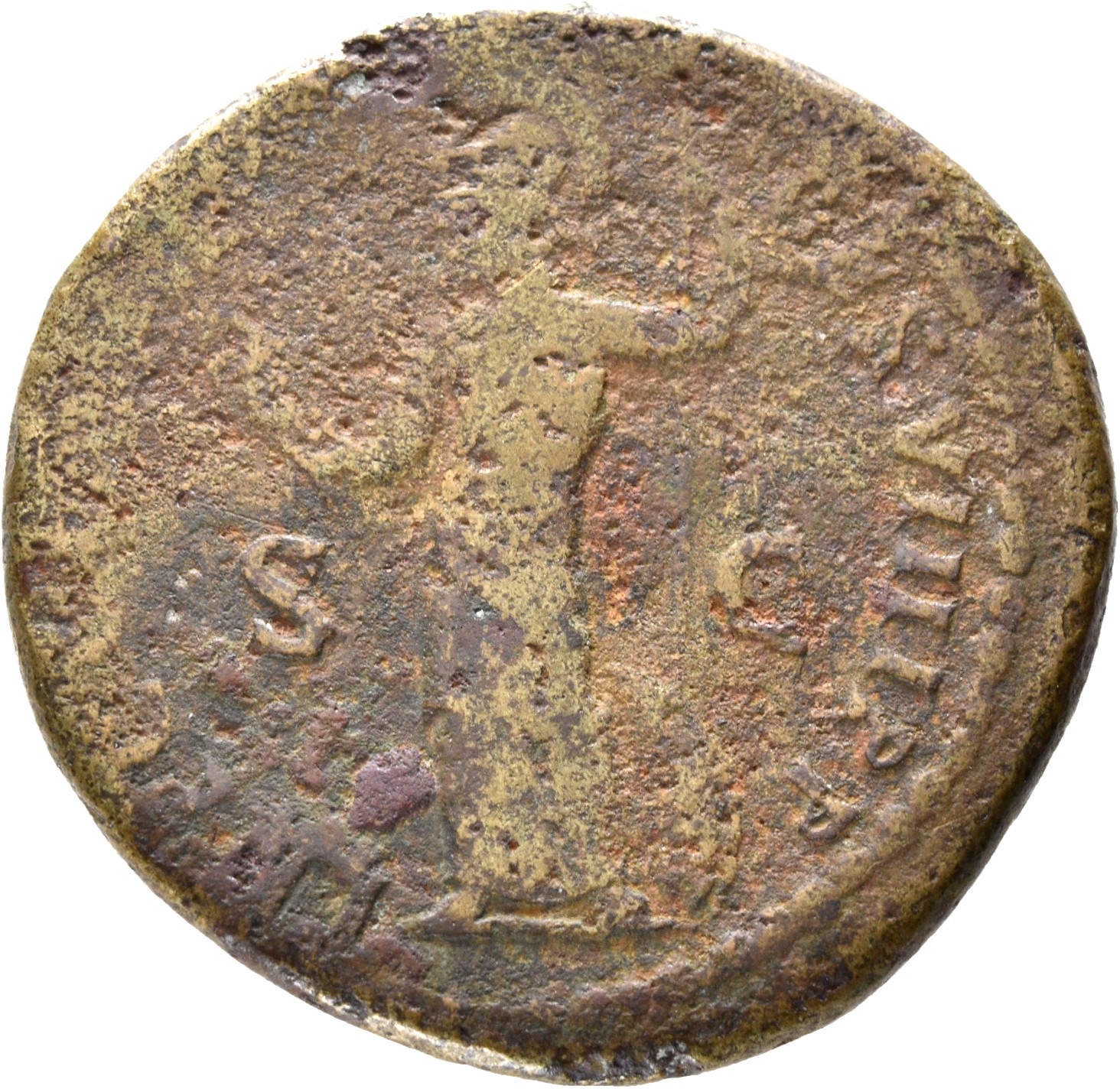 RIC II, Part 1 (second edition) Domitian 107 Domitian reverse, Minerva standing left, holding thunderbolt in right and spe...