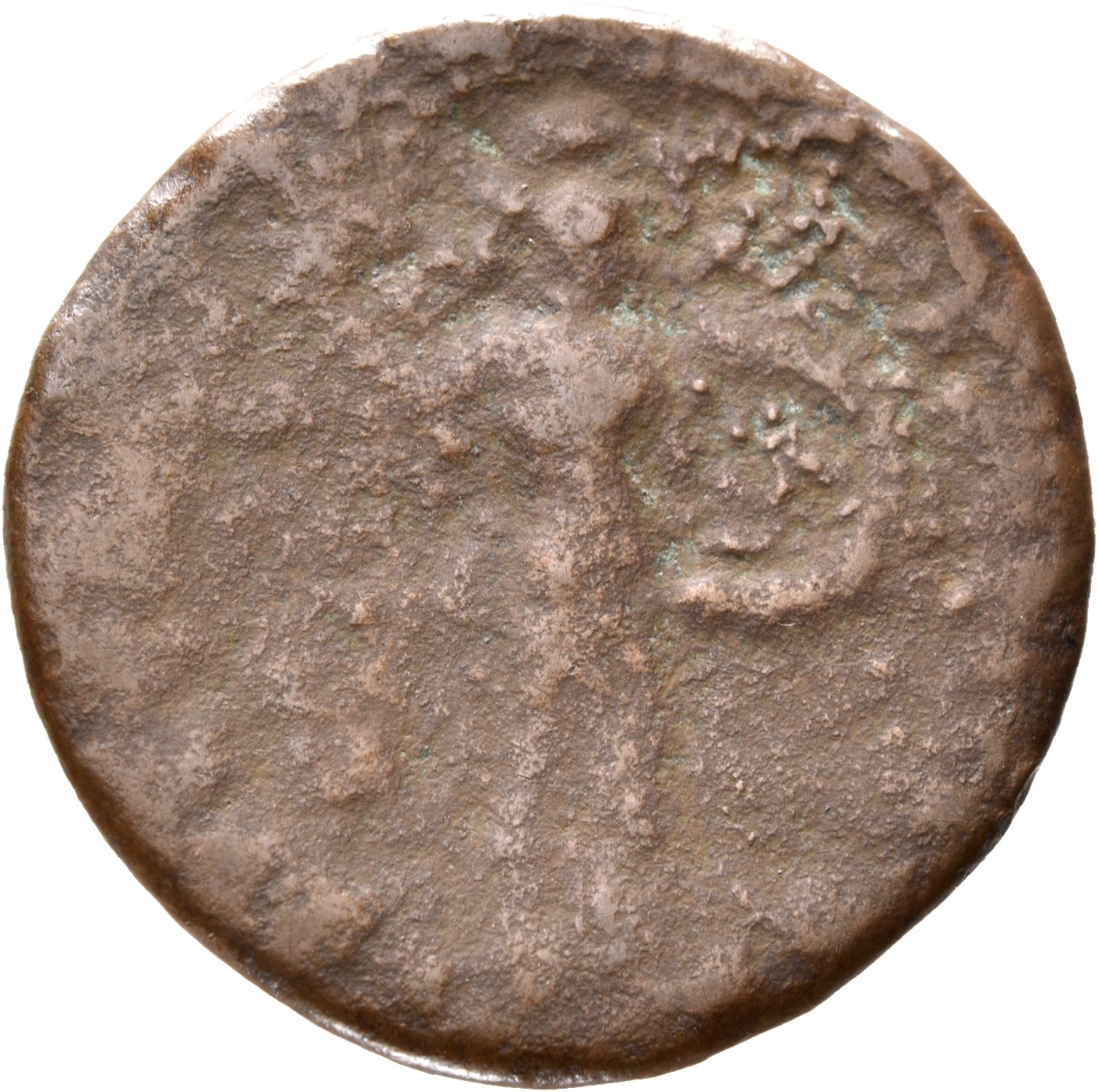 RIC II, Part 1 (second edition) Domitian 110 Domitian reverse — Minerva, helmeted, draped, with aegis down back, advancing...