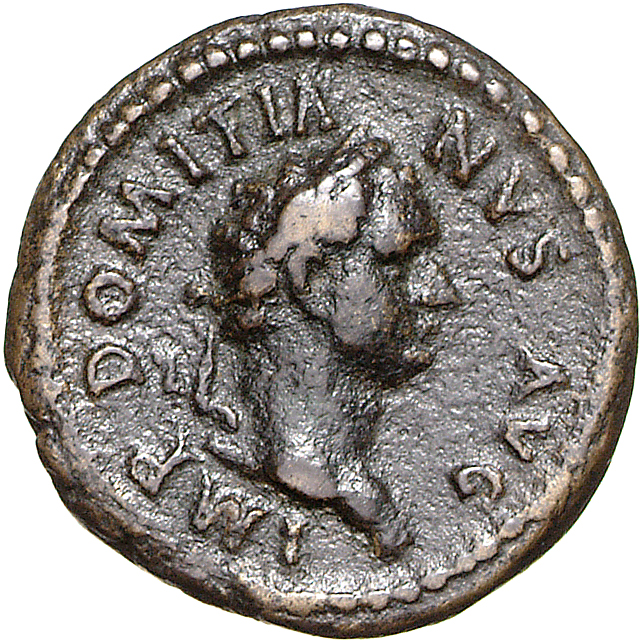 RIC II, Part 1 (second edition) Domitian 122 Domitian obverse, Head of Domitian, laureate, right
