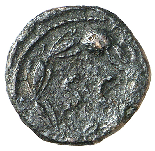 RIC II, Part 1 (second edition) Domitian 123 Domitian reverse — Legend in laurel wreath