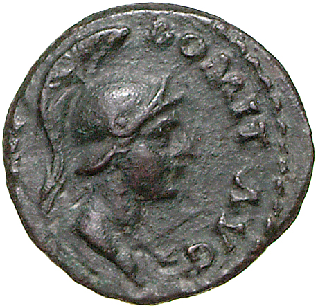 RIC II, Part 1 (second edition) Domitian 125 Domitian obverse, Head of Minerva, helmeted, right