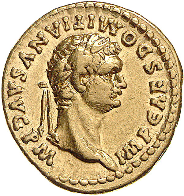 RIC II, Part 1 (second edition) Domitian 143 Domitian obverse, Head of Domitian, laureate, right