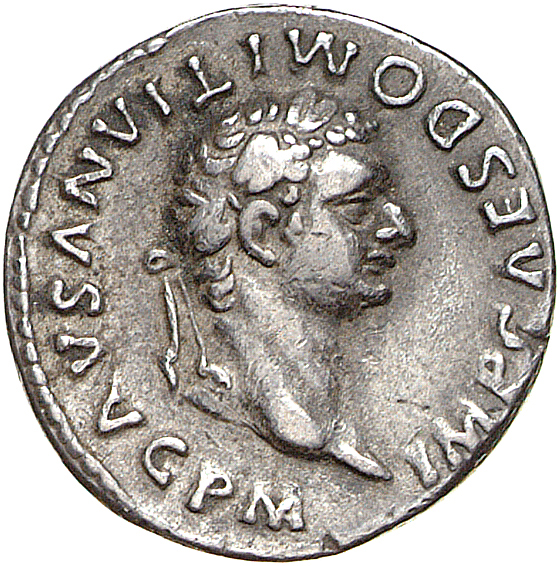 RIC II, Part 1 (second edition) Domitian 15 Domitian obverse, Head of Domitian, laureate, right