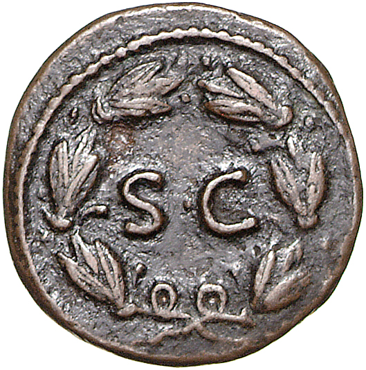 RIC II, Part 1 (second edition) Domitian 236 Domitian reverse, Legend in laurel wreath